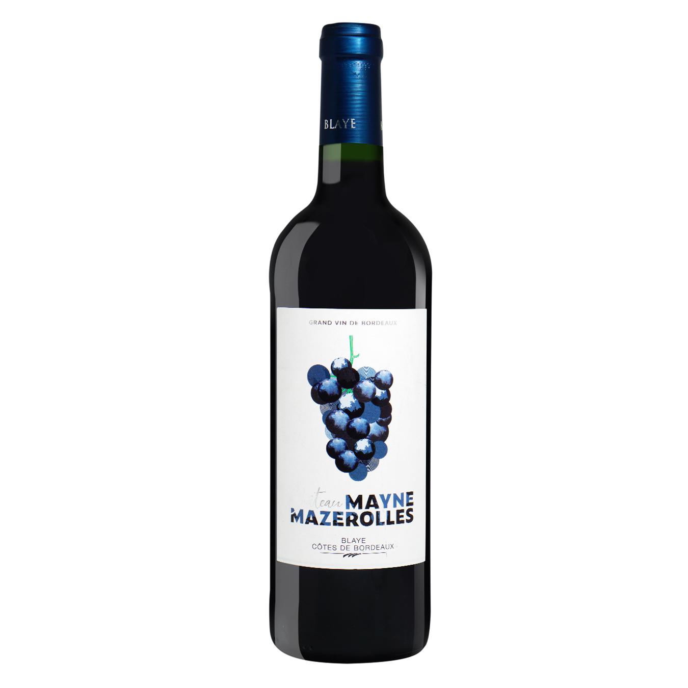 Вино Chateau Mayne Mazerolles червоне сухе 12,5% 0,75л