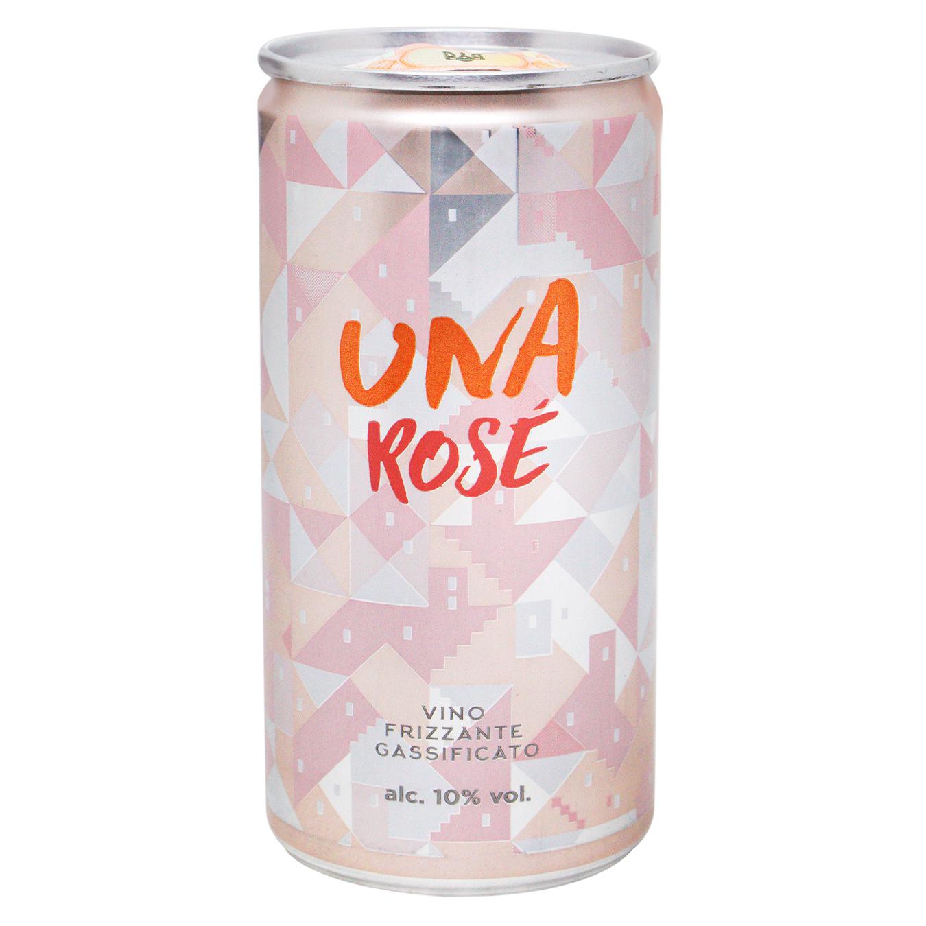 Sparkling wine UNA pink dry 10% 0.2 l
