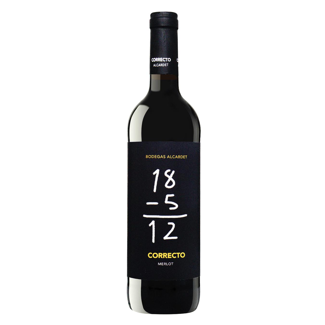 Correcto Merlot red dry wine 13% 0.75 l
