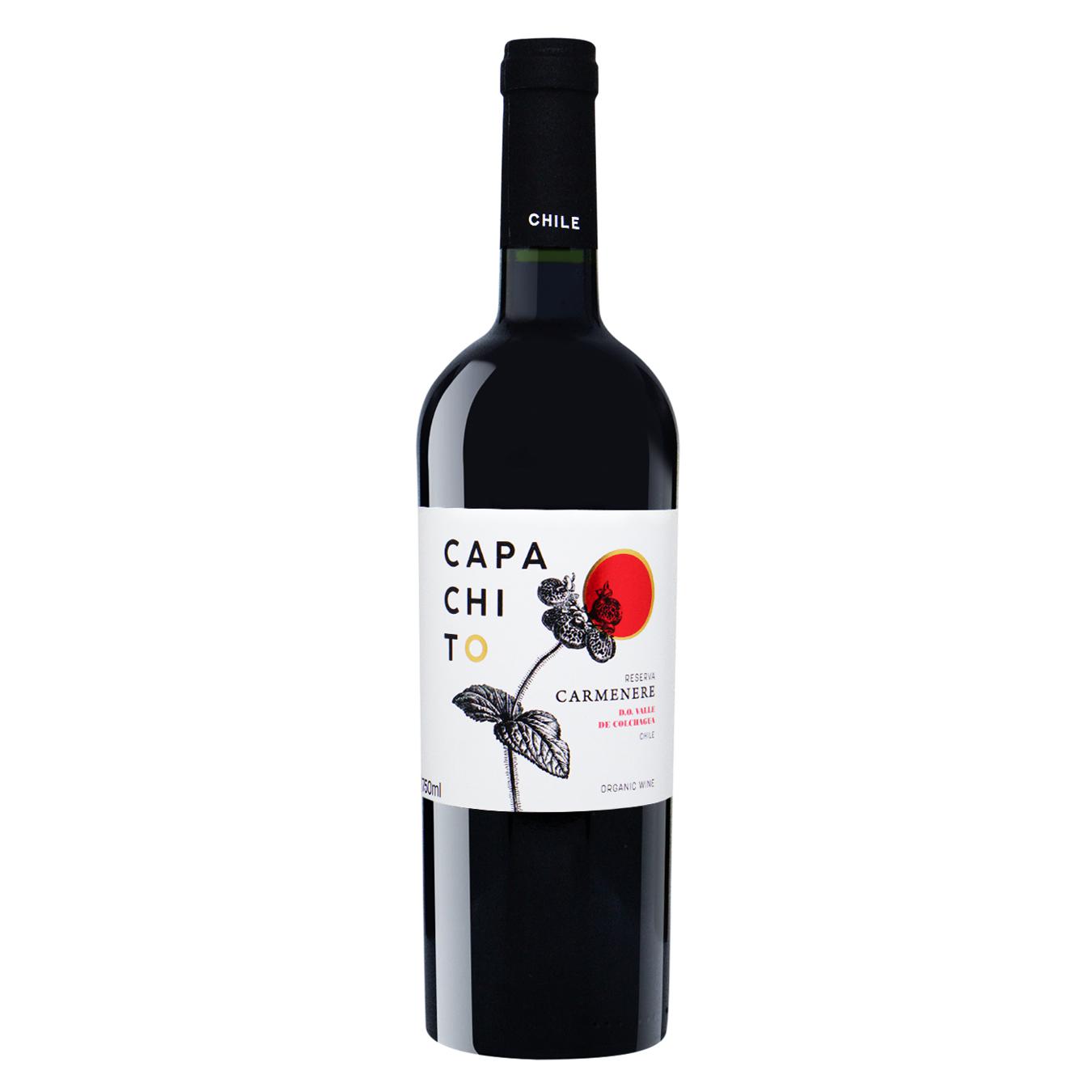 Вино Capacapachito Carm червоне сухе 14% 0,75л