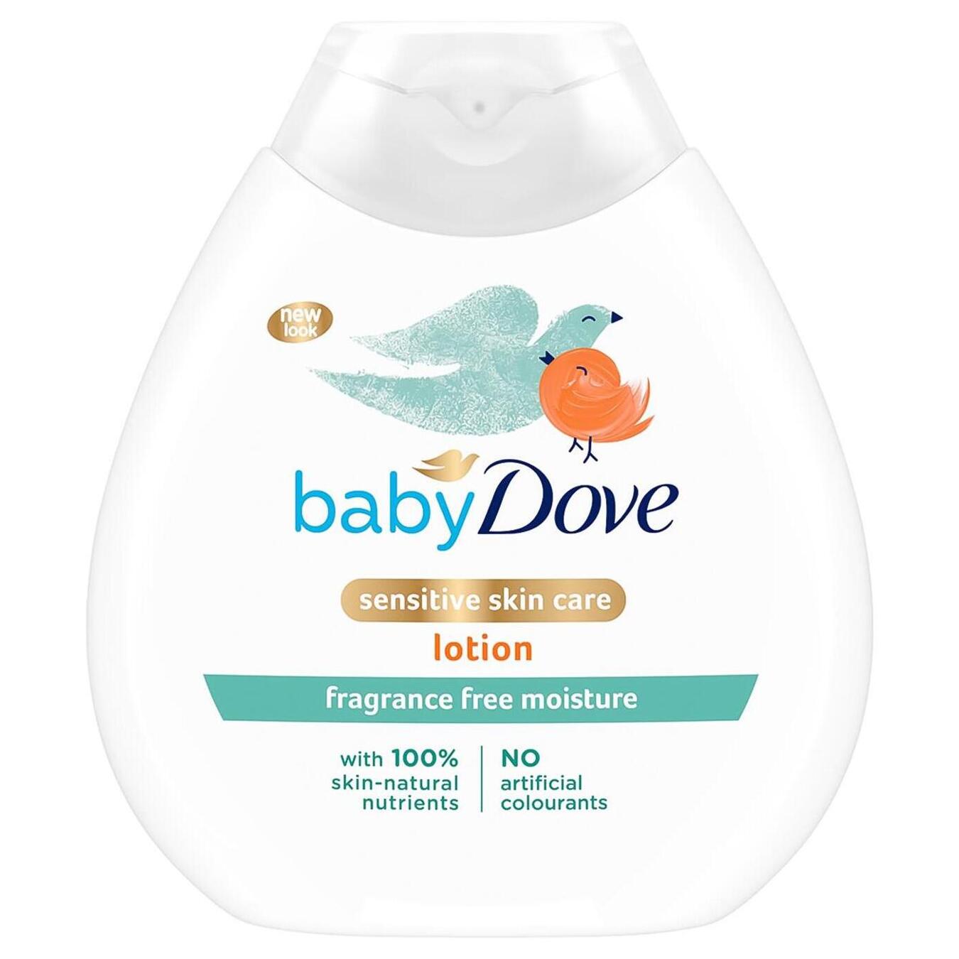 Body lotion Dove baby, children's moisturizing without smell, 200 ml