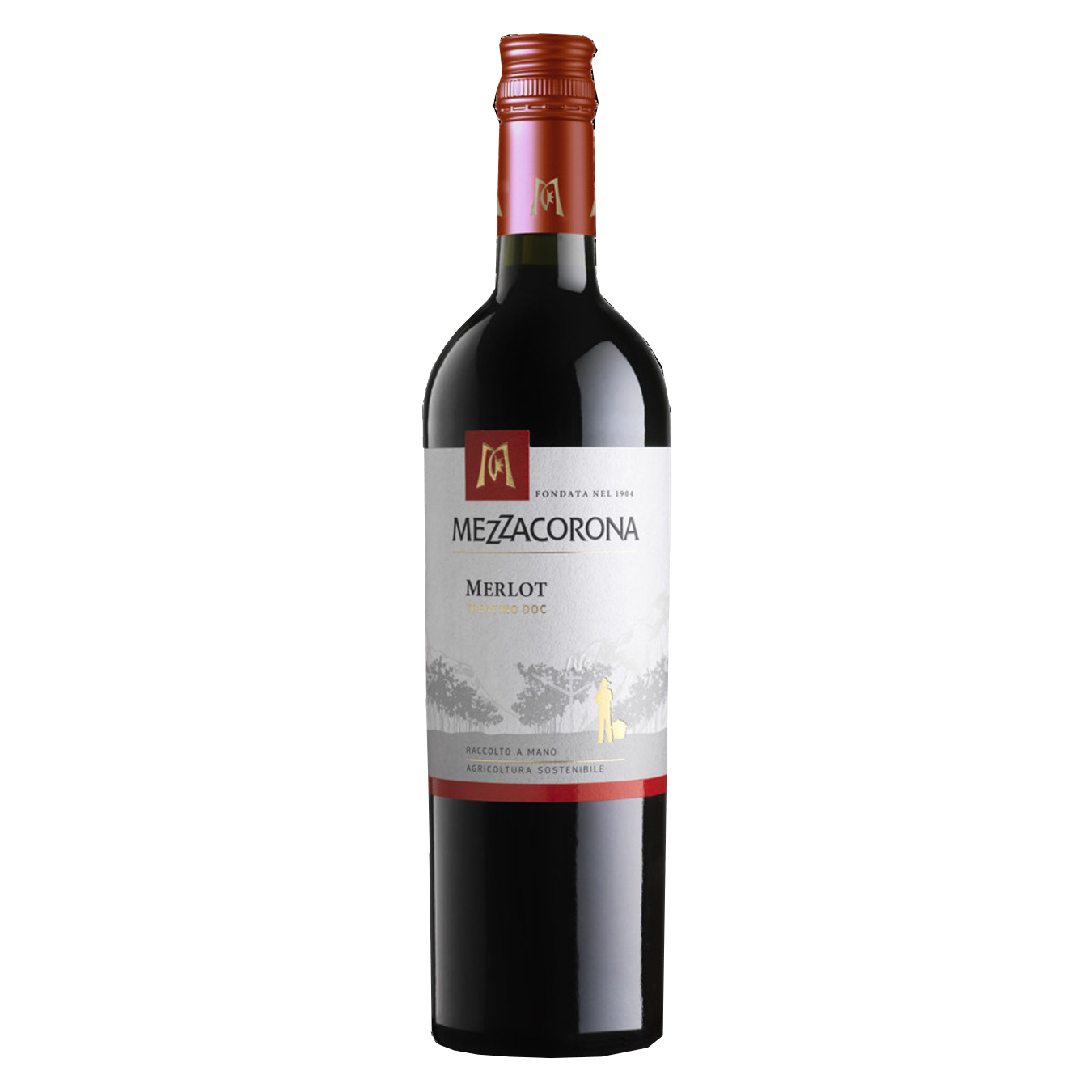 Вино Mezzacorona Merlot DOC красное сухое 13% 0,75л