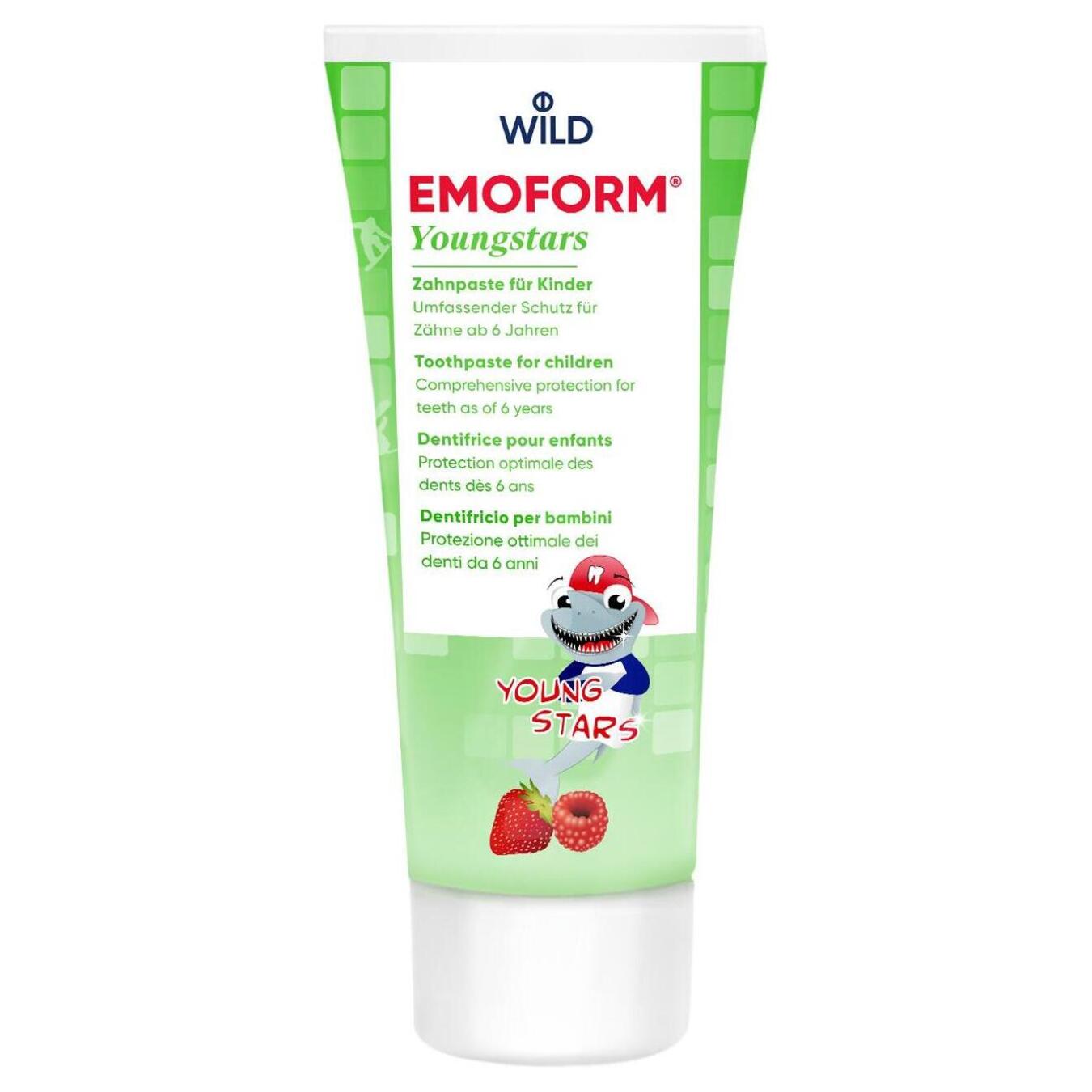 Children's toothpaste Emoform 6-12 years old with sodium fluoride and tin