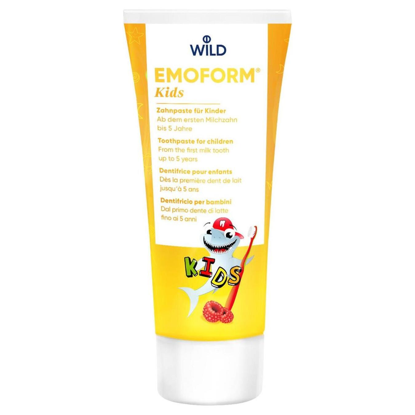 Children's toothpaste Emoform 0-5 years with sodium fluoride and tin