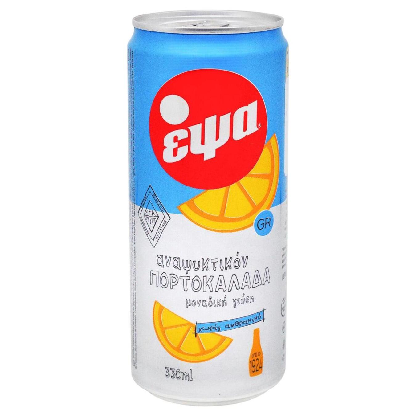 Carbonated drink Epsa Orangeade still 0.33 l iron can