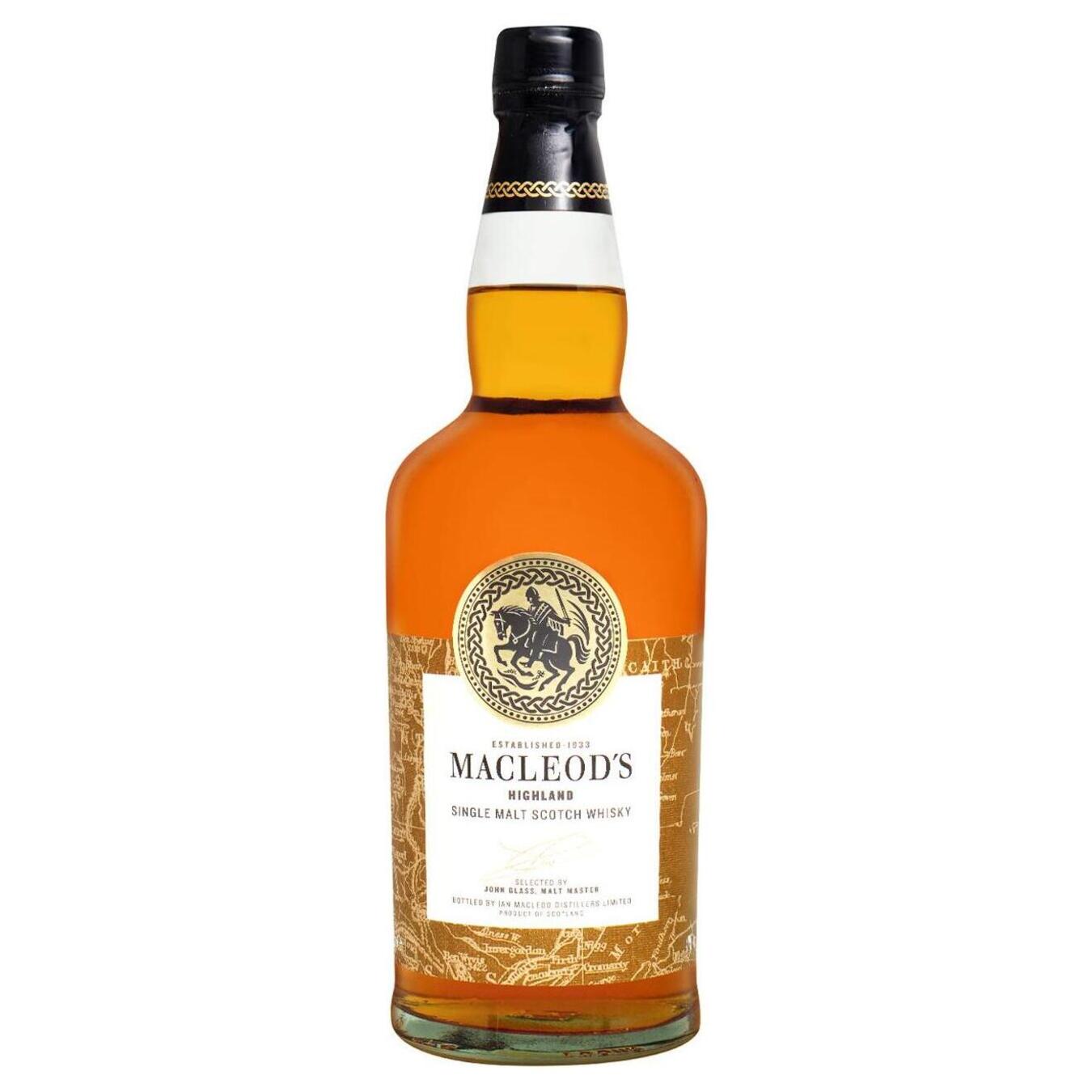 Віски MacLeod's Highland Single Malt Scotch 40% 0,7л
