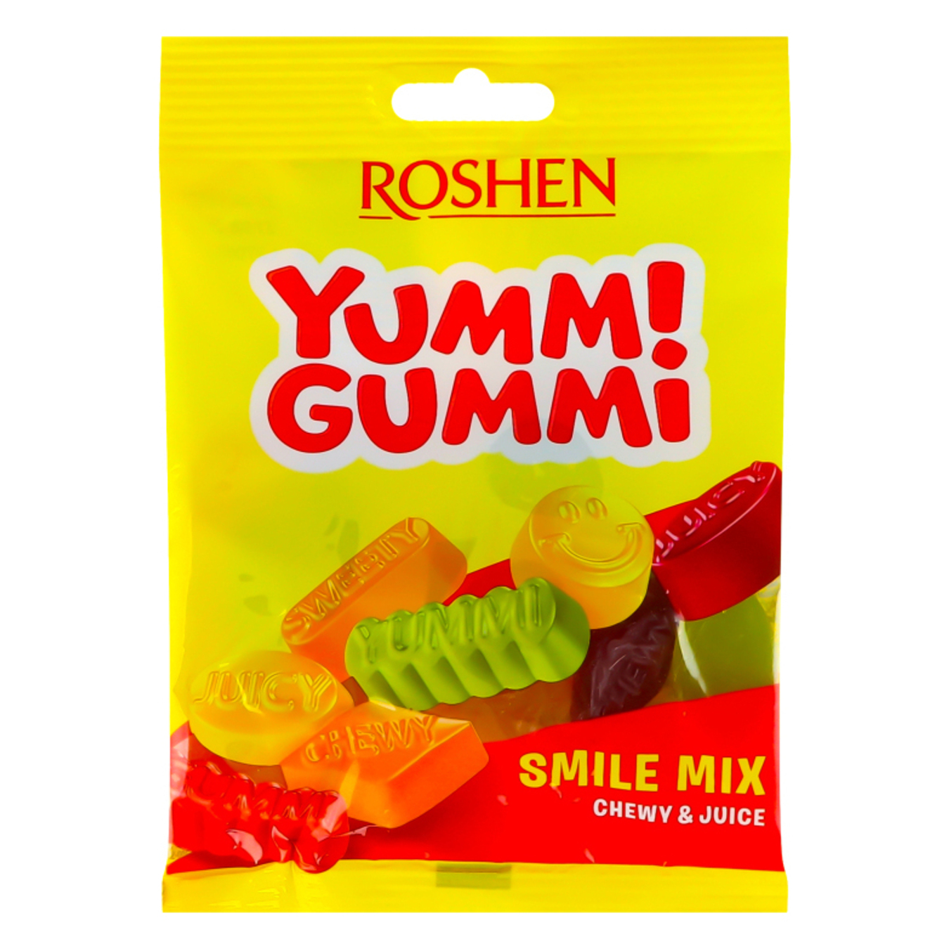 Цукерки желейні Roshen Yummi Gummi Smile Mix 70г