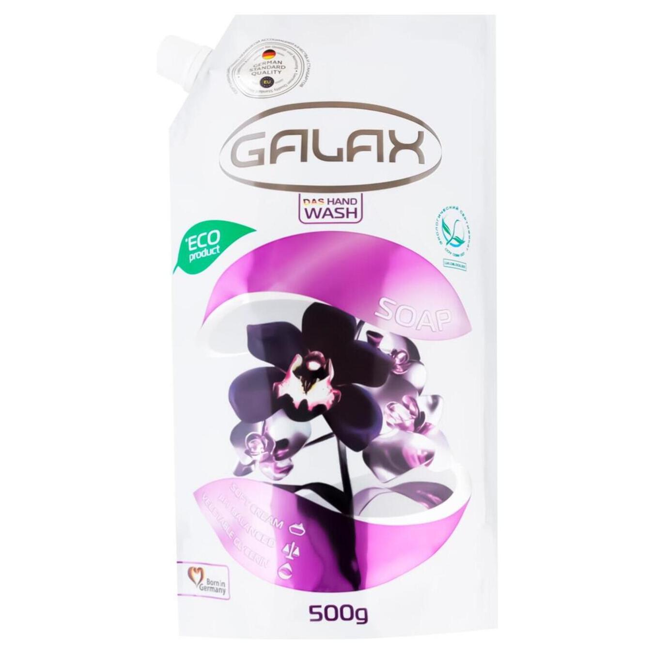 Жидкое мыло черная орхидея GALAX doypack 500г