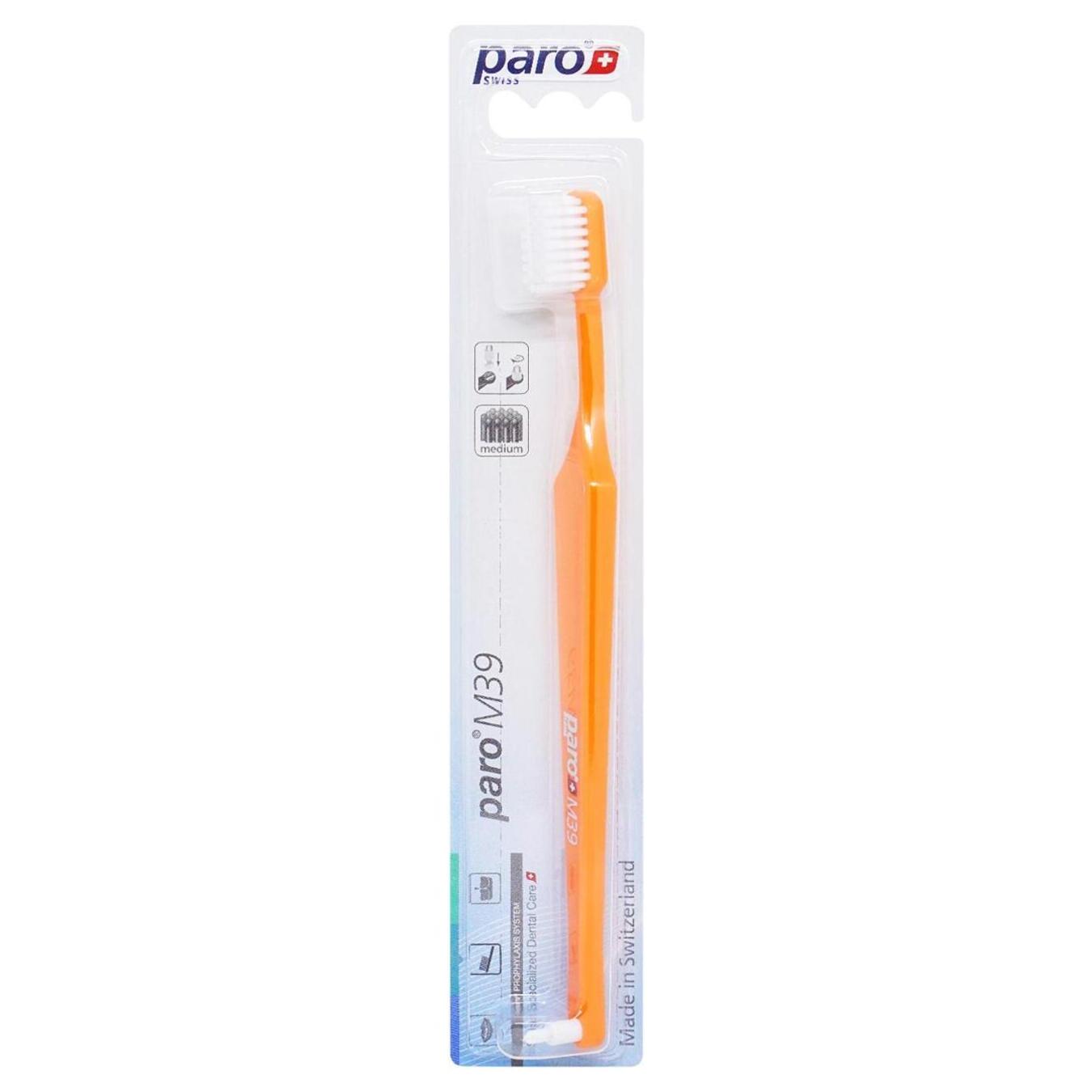 Toothbrush Paro medium hardness orange