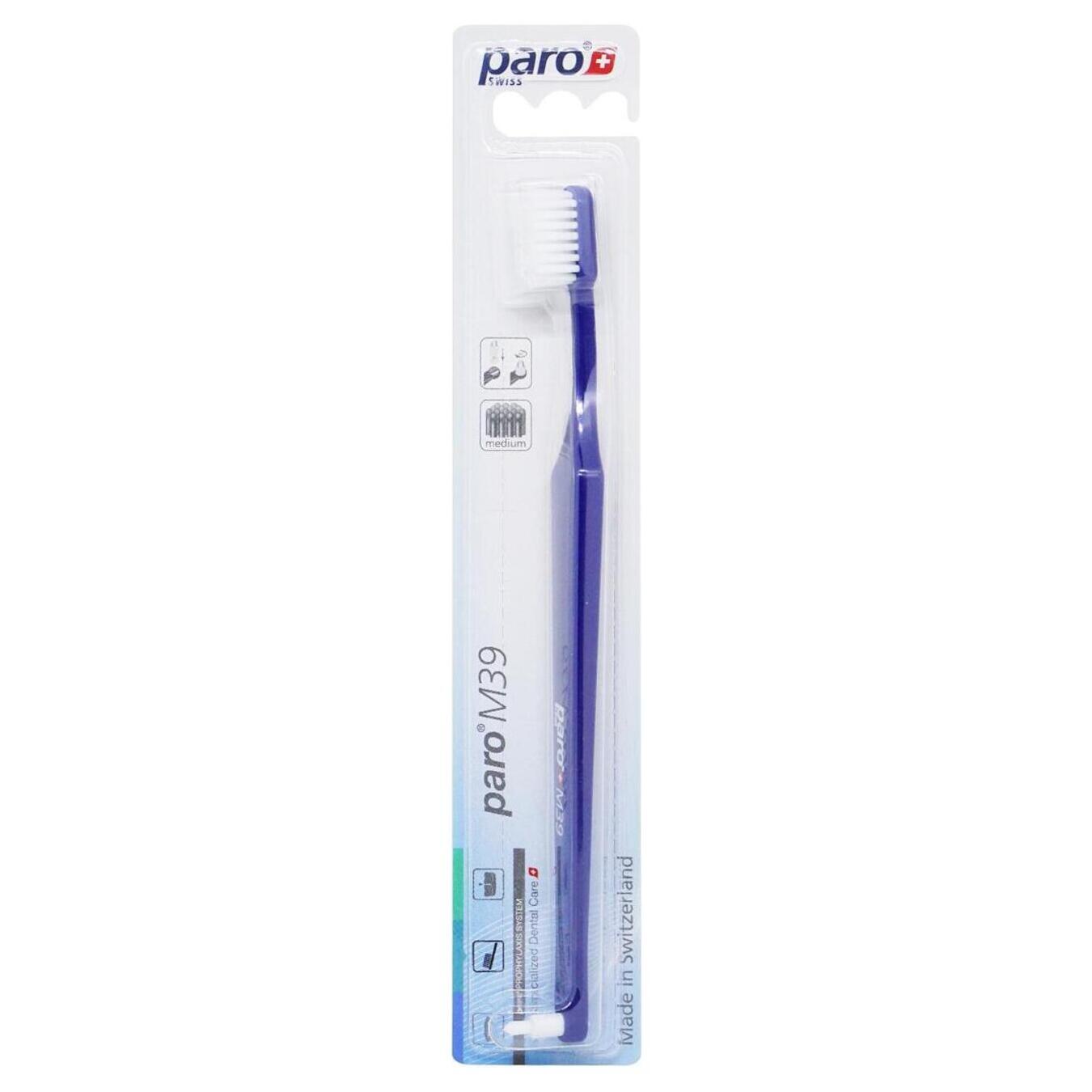 Toothbrush Paro medium hardness blue