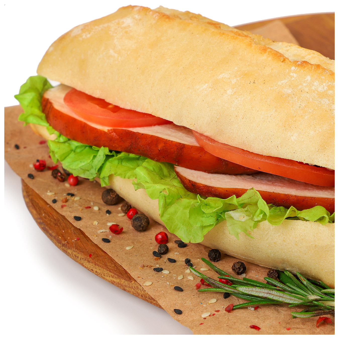 Sandwich with smoked chicken fillet 220g