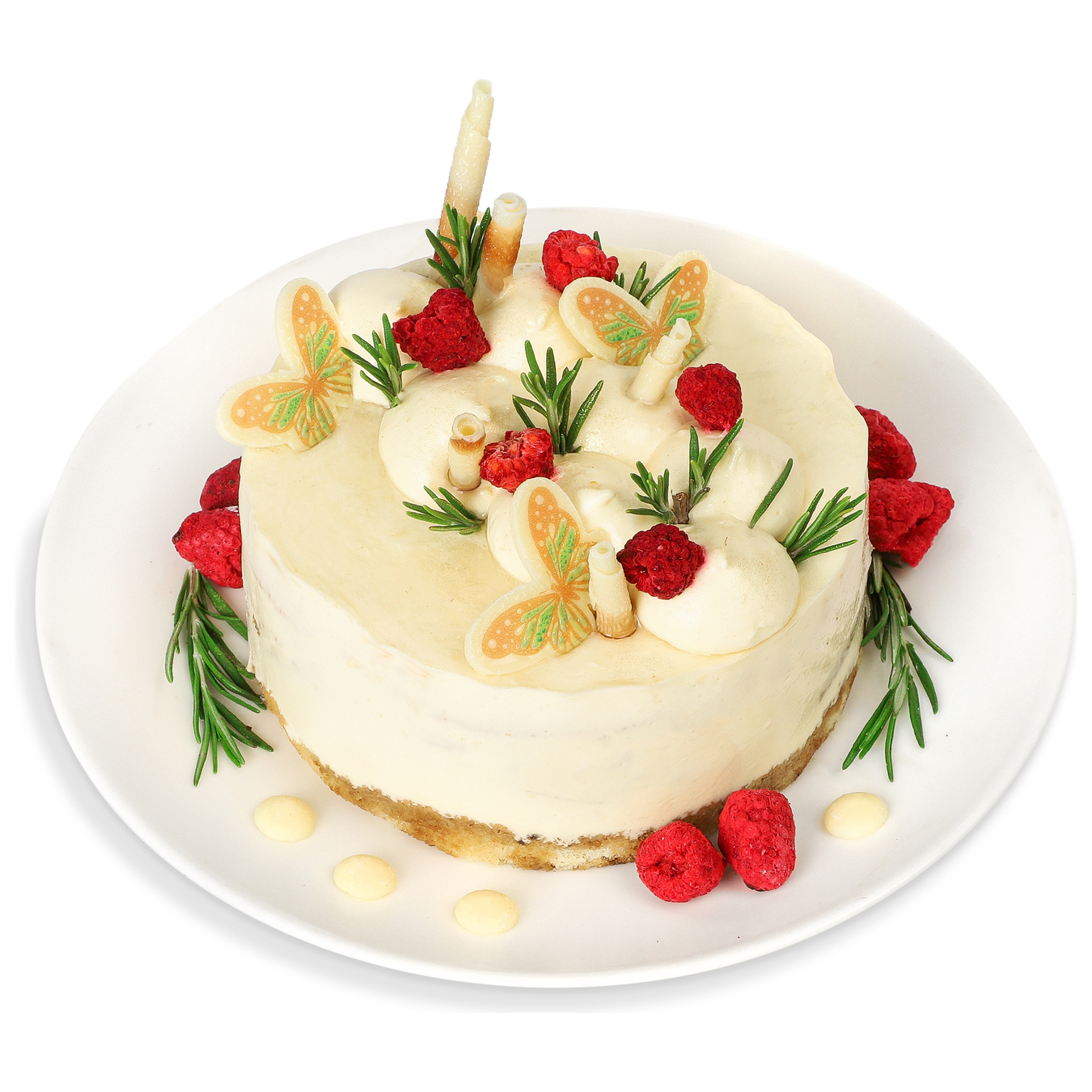 Mascarpone and raspberry cake D=13 cm