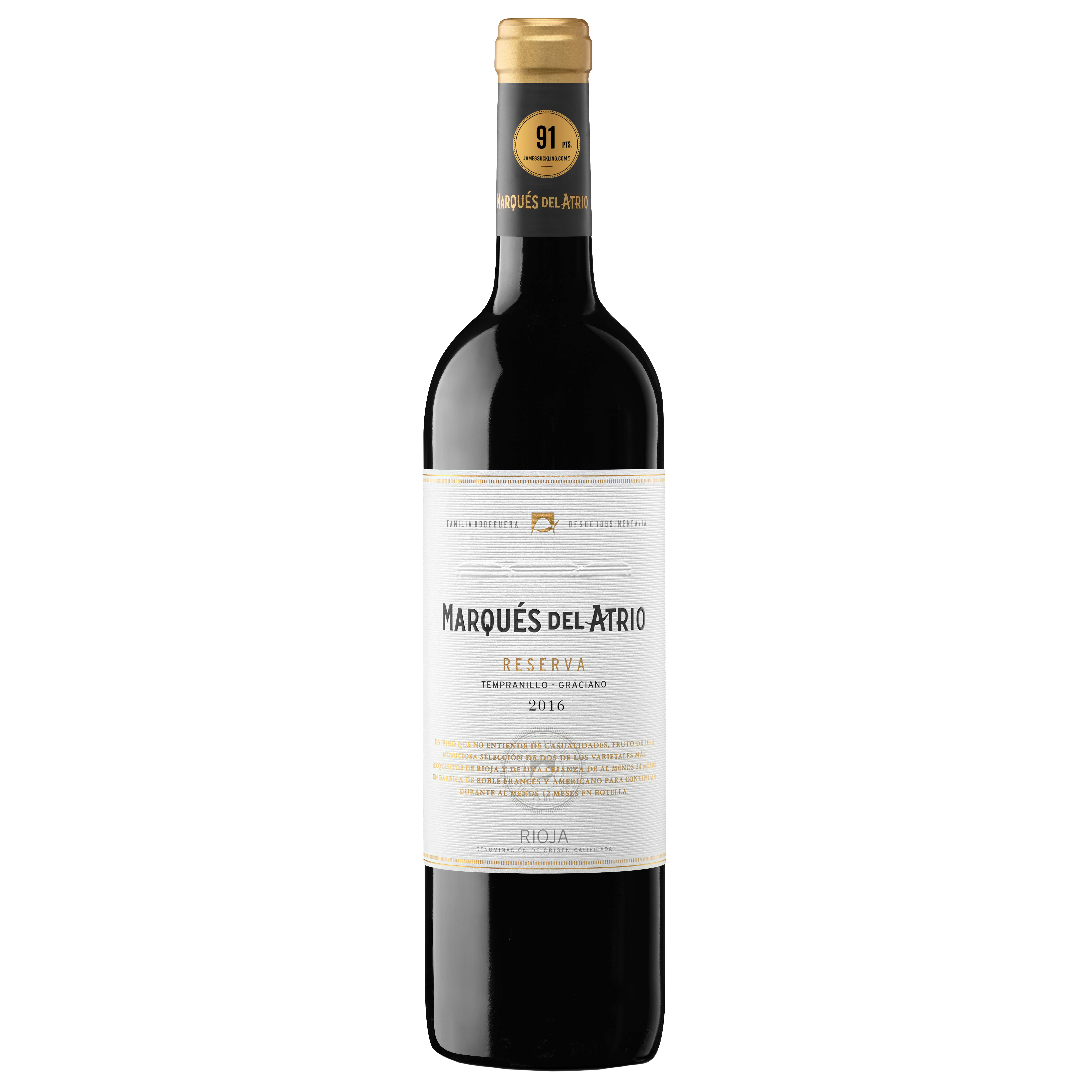 Вино Marques del Atrio Reserva Rioja красное сухое 14% 0,75л