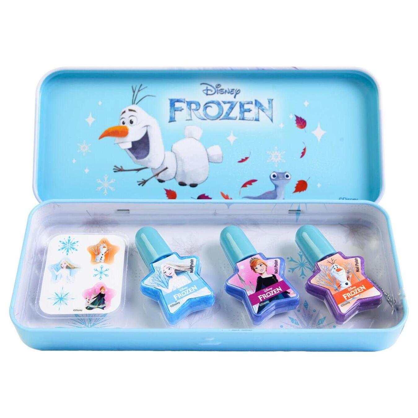 Набір лаків для нігтівMarkwins  Adventure у металевому футлярі Frozen
