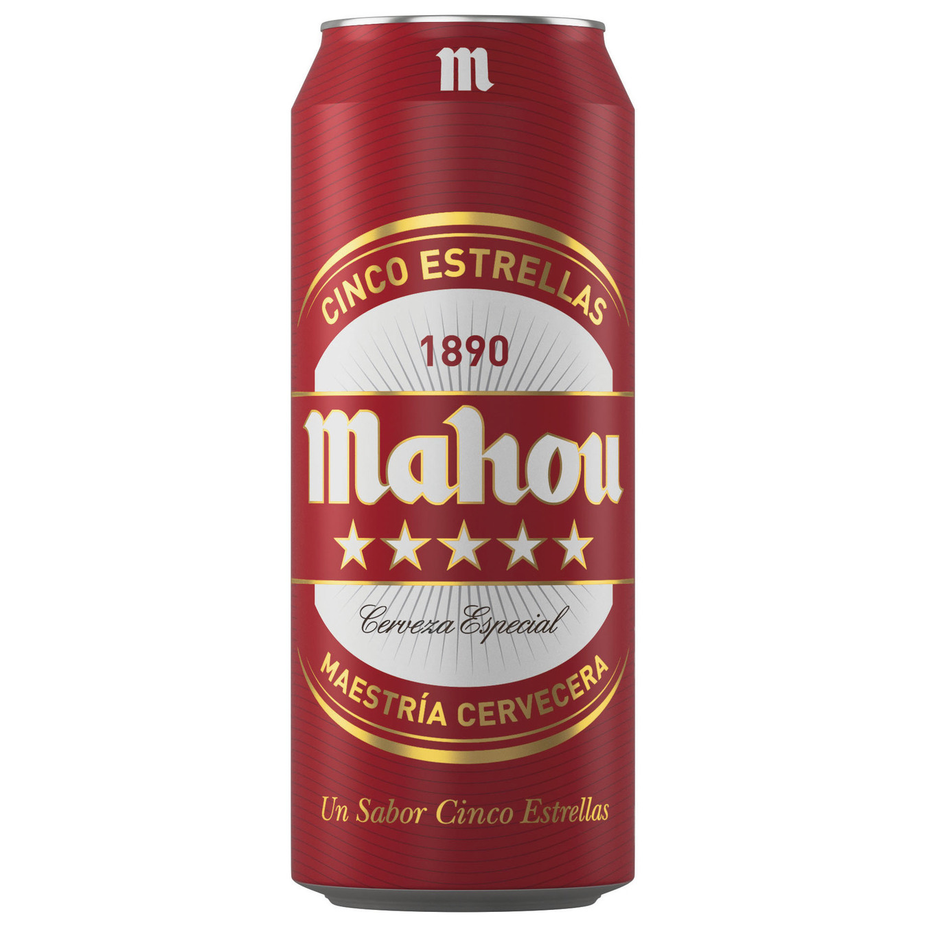 Пиво светлое Mahou 5 estrellas 5,5% 0,5л железная банка