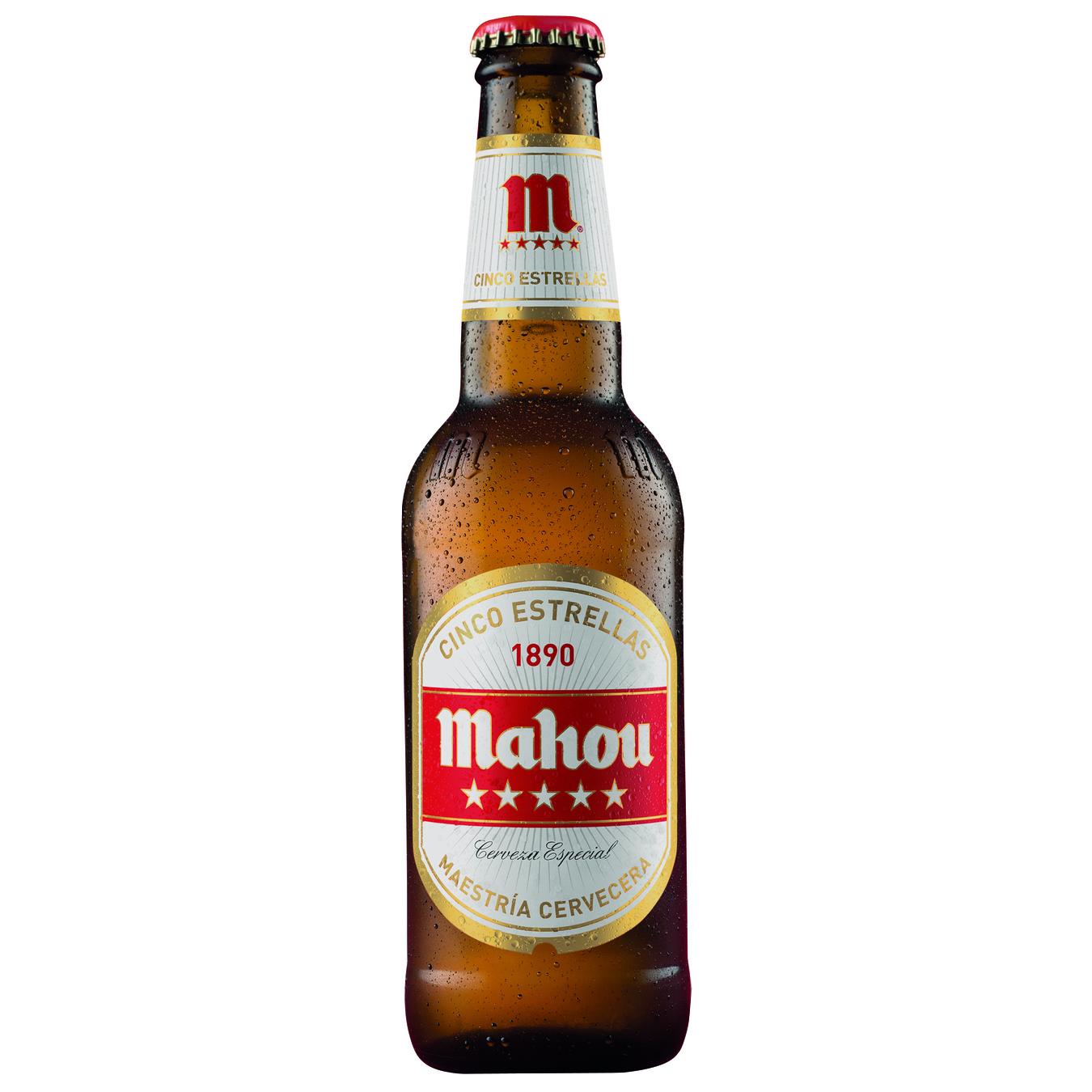 Light beer Mahou 5 estrellas 5.5% 0.33l glass