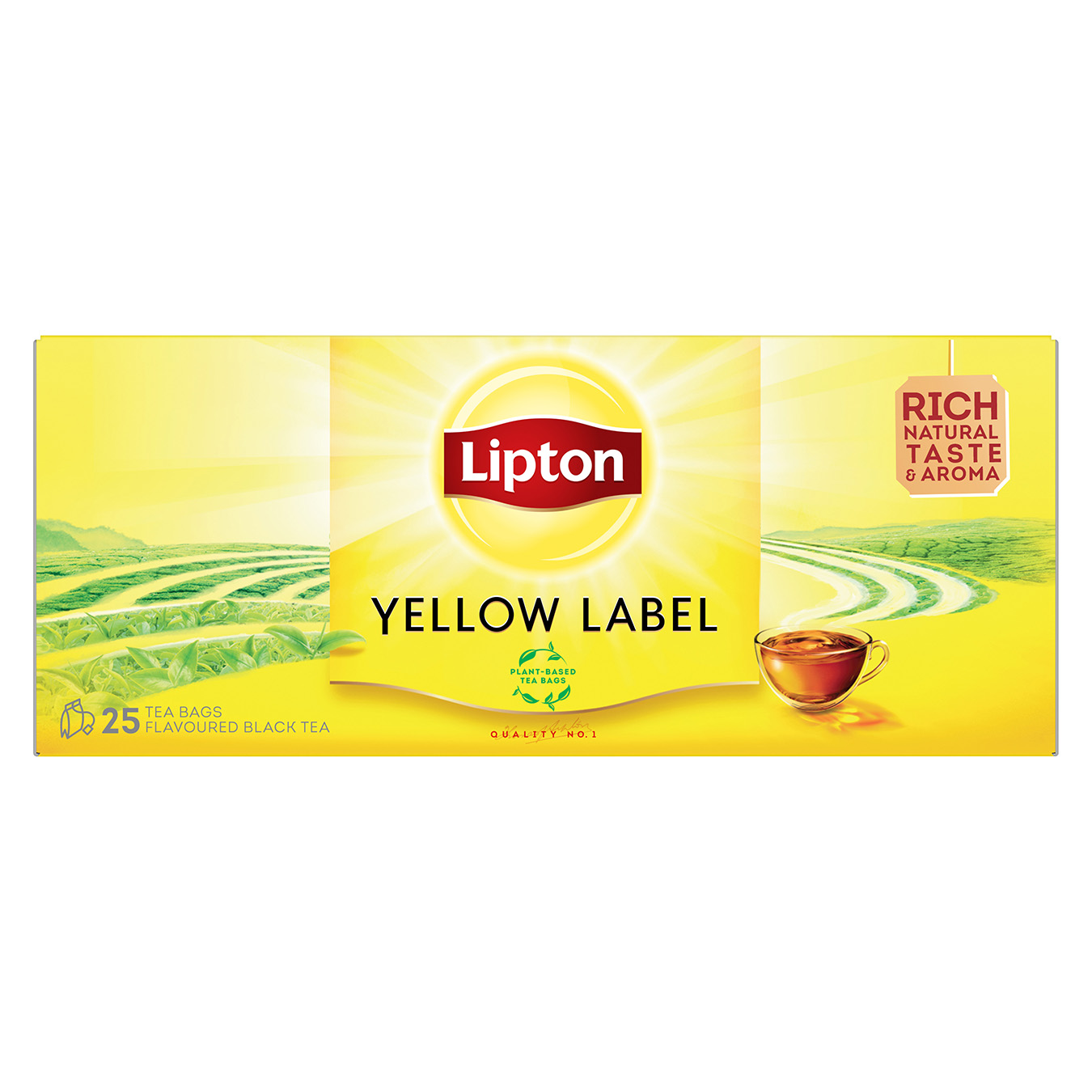 Чай чорний Lipton Yellow Label байховий ароматизований 25шт