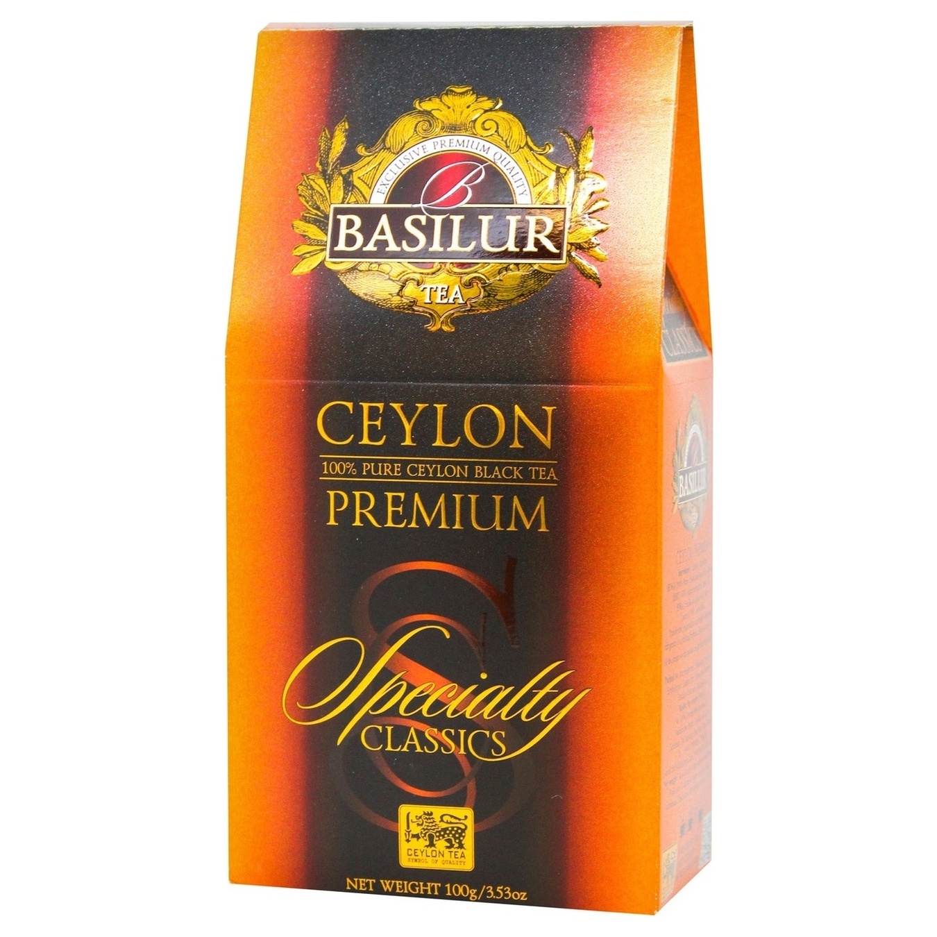 Black tea Basilur TEA collection Selected classics Ceylon 100g carton