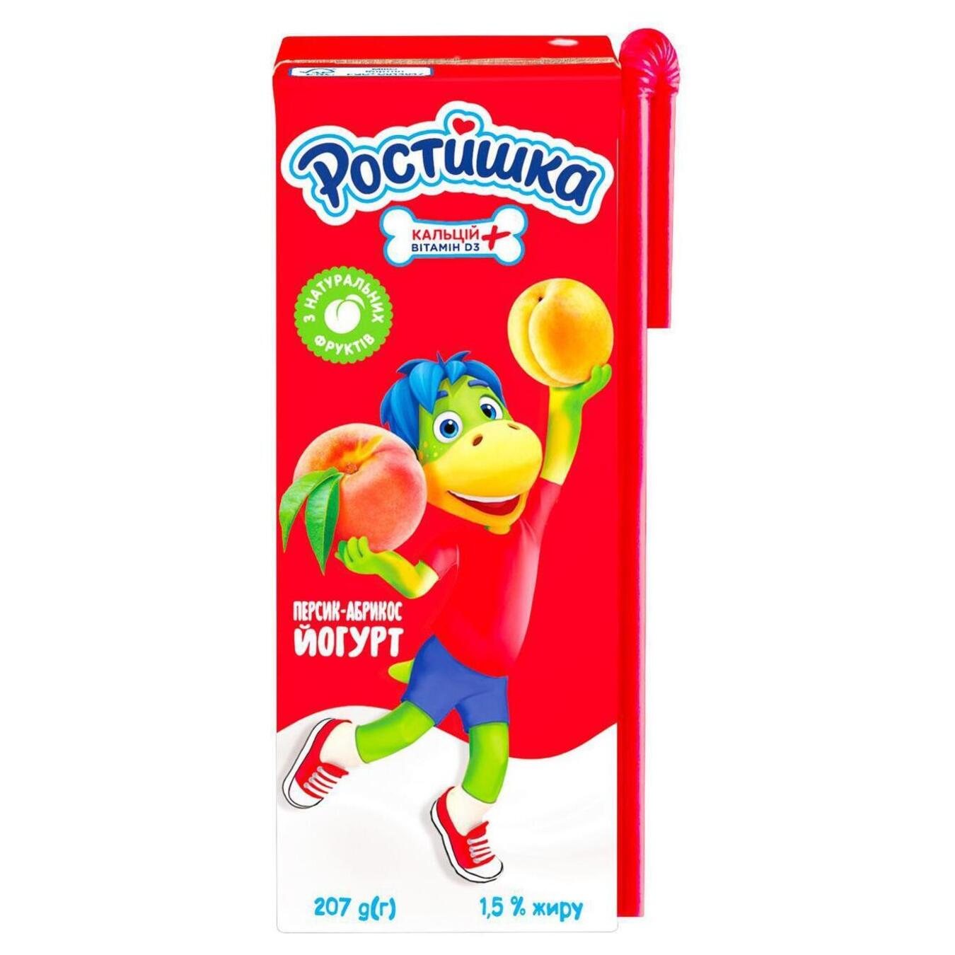 Drinkable yogurt Rostyshka peach-apricot 1.5% 207g