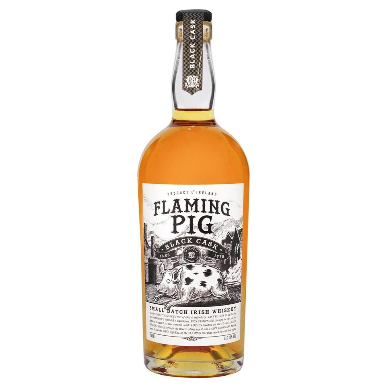 Whiskey Flaming Pig Black Cask 40% 0.7 l