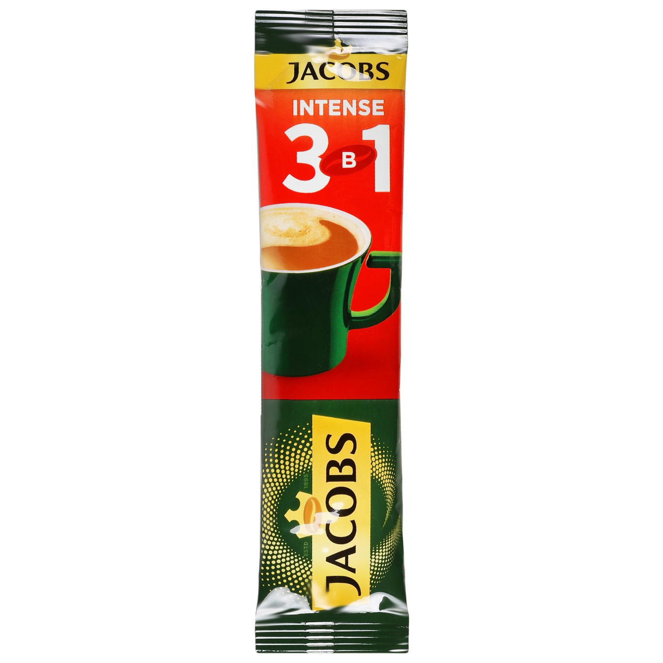 Jacobs instant coffee drink 3 in 1 Intense with sugar and sweeteners 12g
