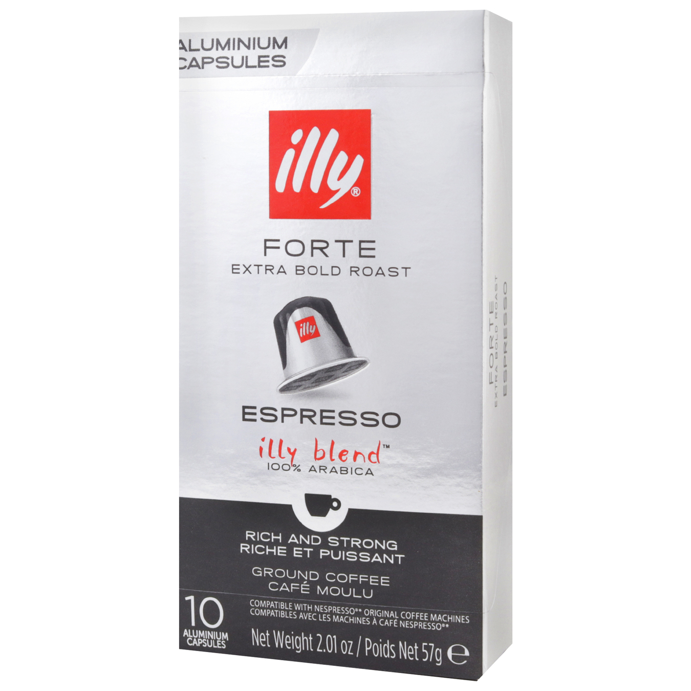 Кава Illy Espresso Forte натуральна смажена мелена в капсулах 10*57г 2