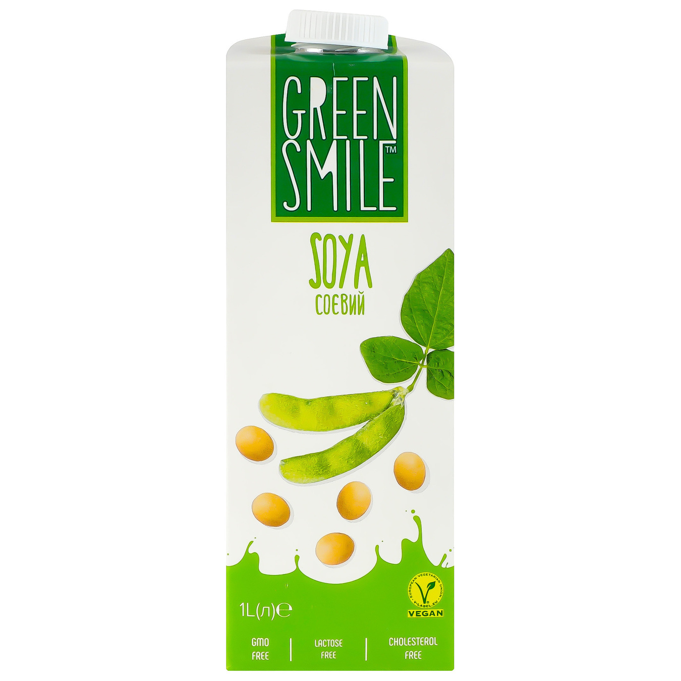 Напій Green Smile ультрапастеризований соєвий збагачений кальцієм 2,5% 1000г