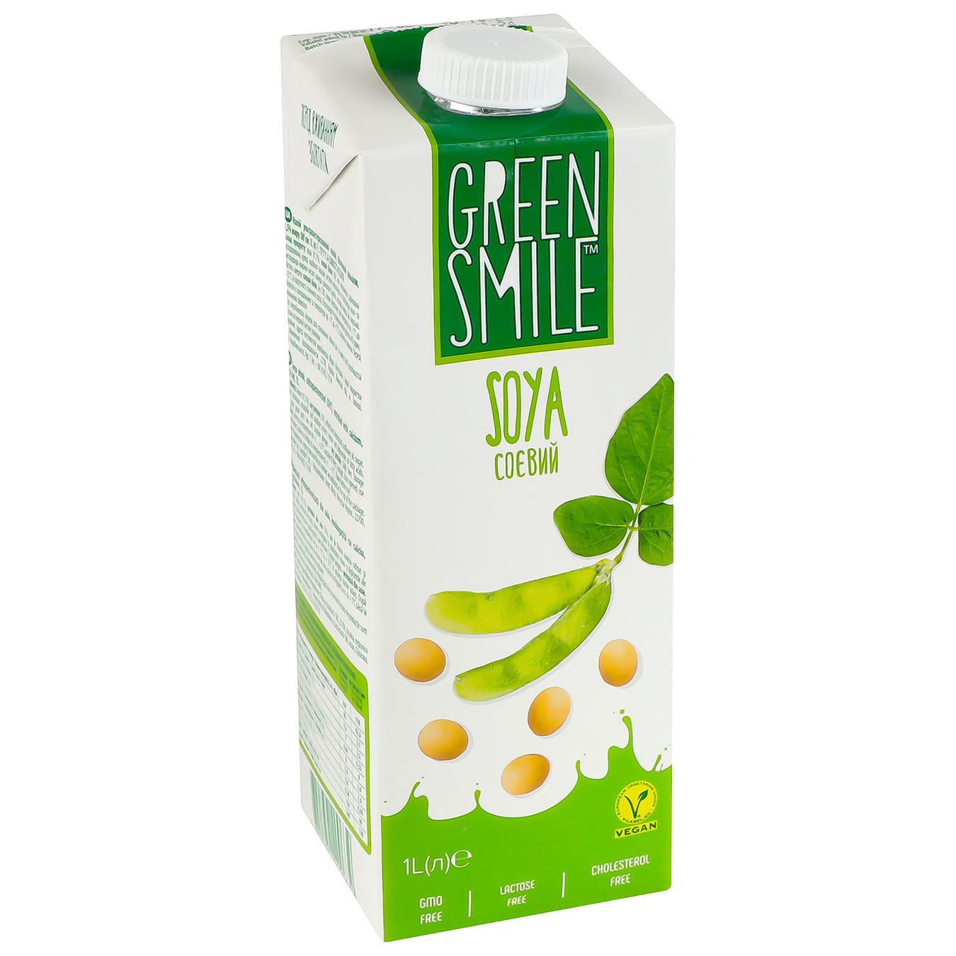 Напиток Green Smile ультрапастеризованный соевый обогащенный кальцием 2,5% 1000г 7