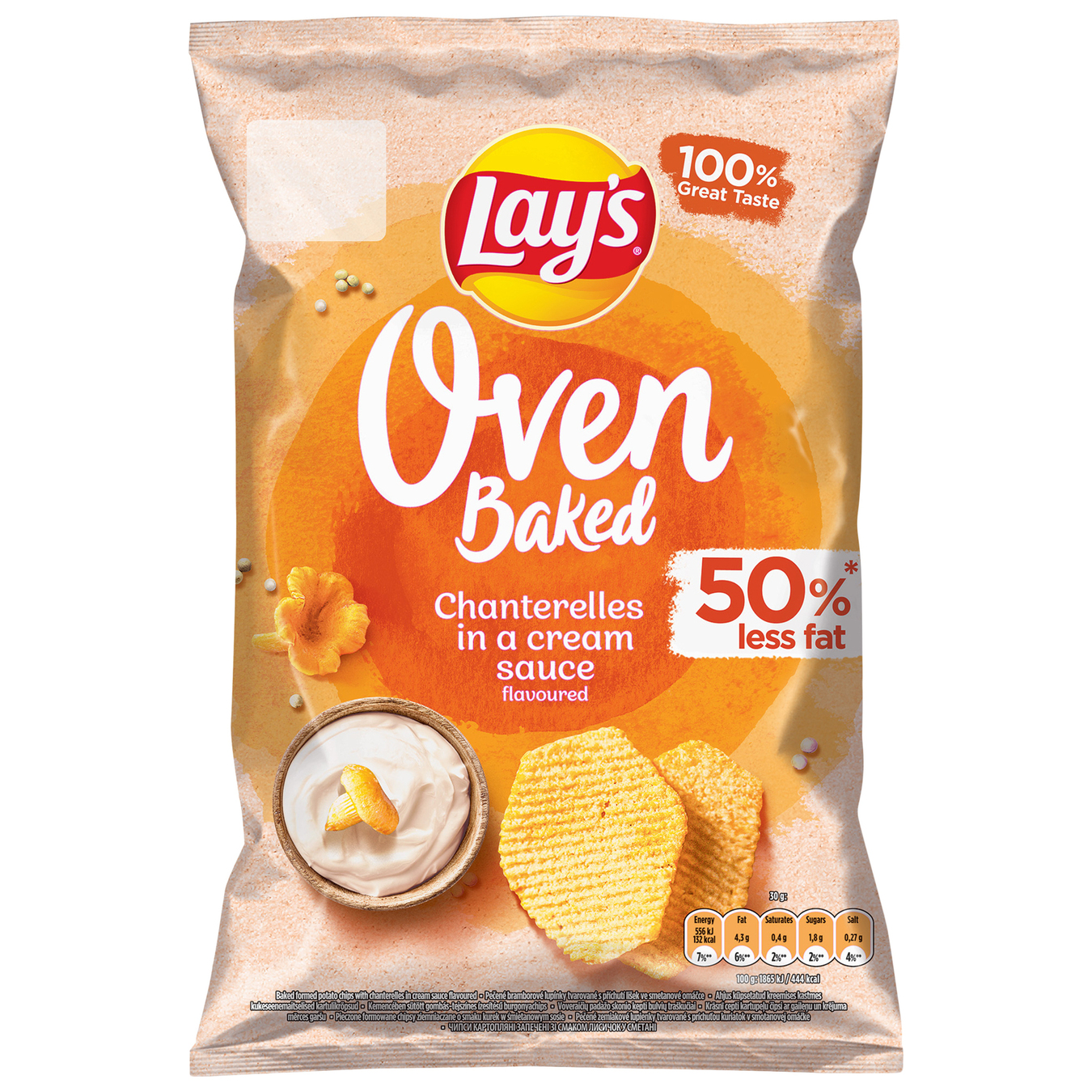 Lay's Baked Chips Chanterelles and Sour Cream Flavor 125g