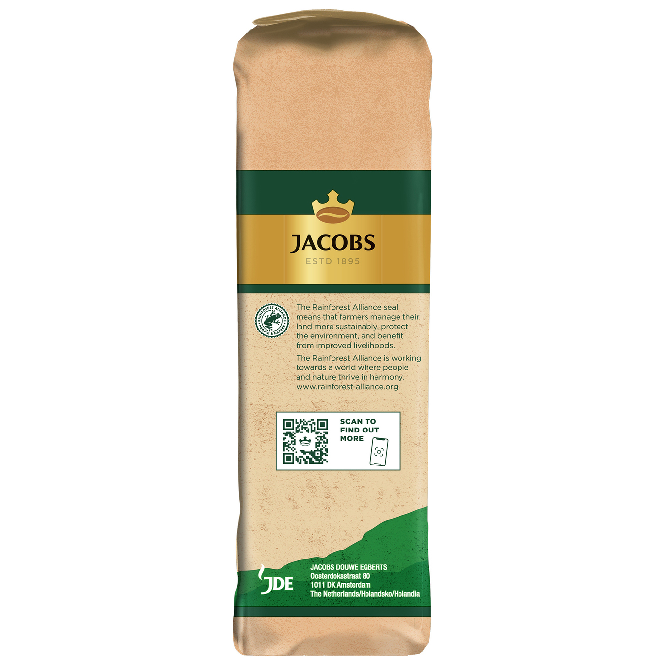 Natural coffee Jacobs Brazil roasted in beans 1kg 3
