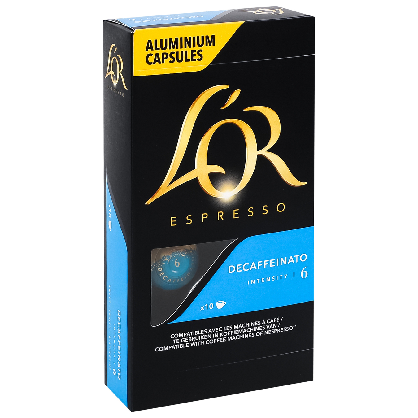 Coffee L'Or Espresso Decaffeinato capsule ground 10x5.2g 3