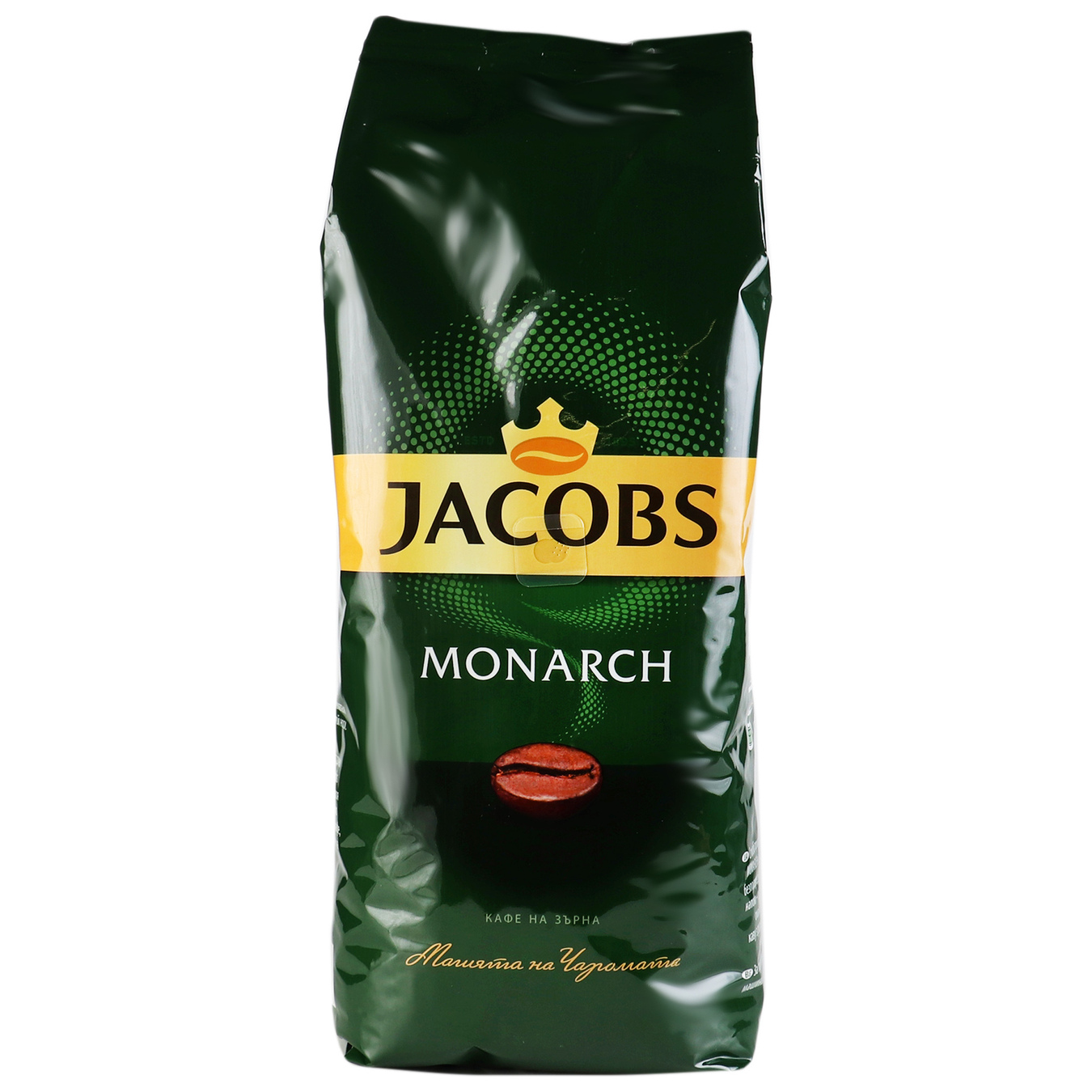 Jacobs Monarch natural coffee roasted in beans 1kg