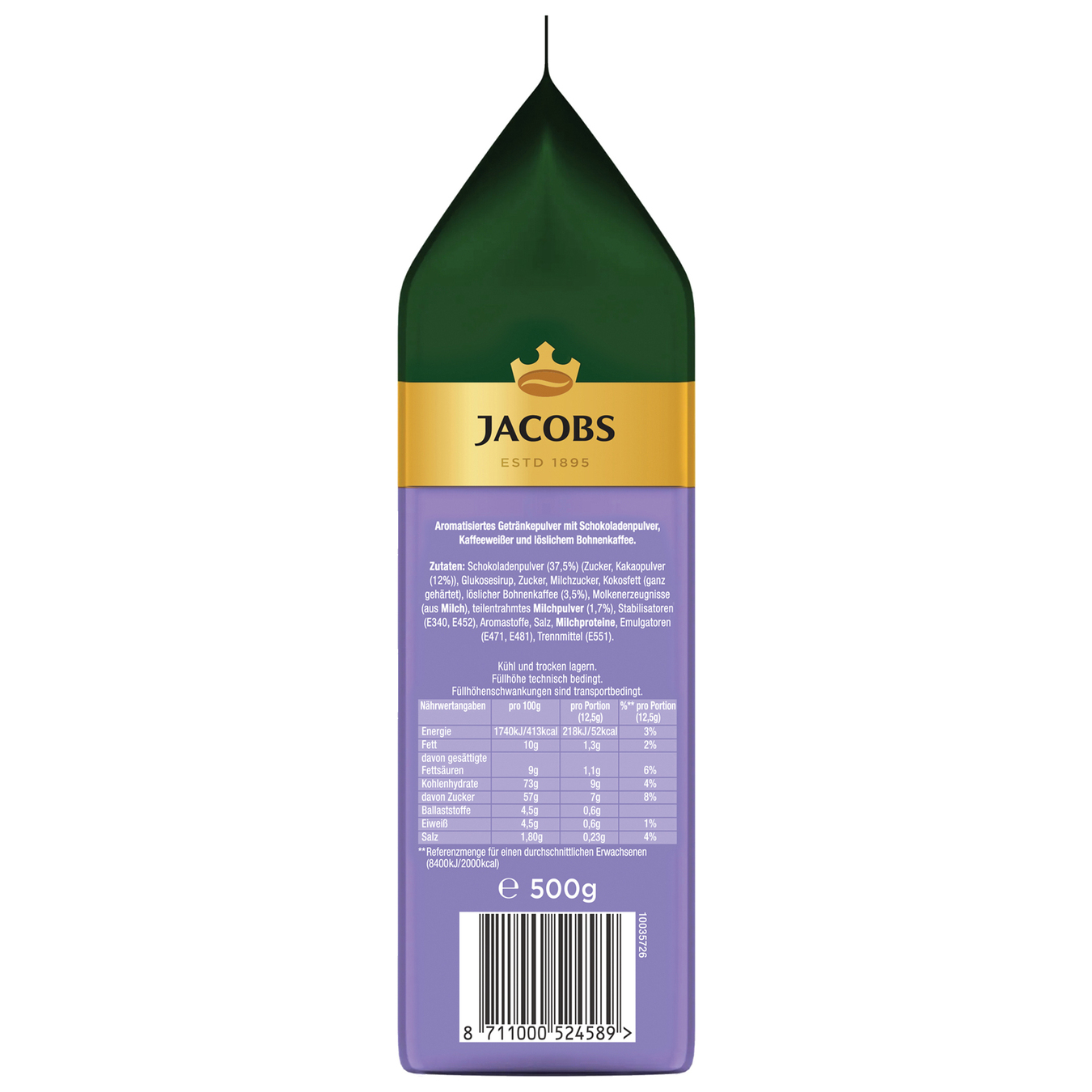 Instant coffee drink Jacobs Cappuccino with cocoa 500g 2