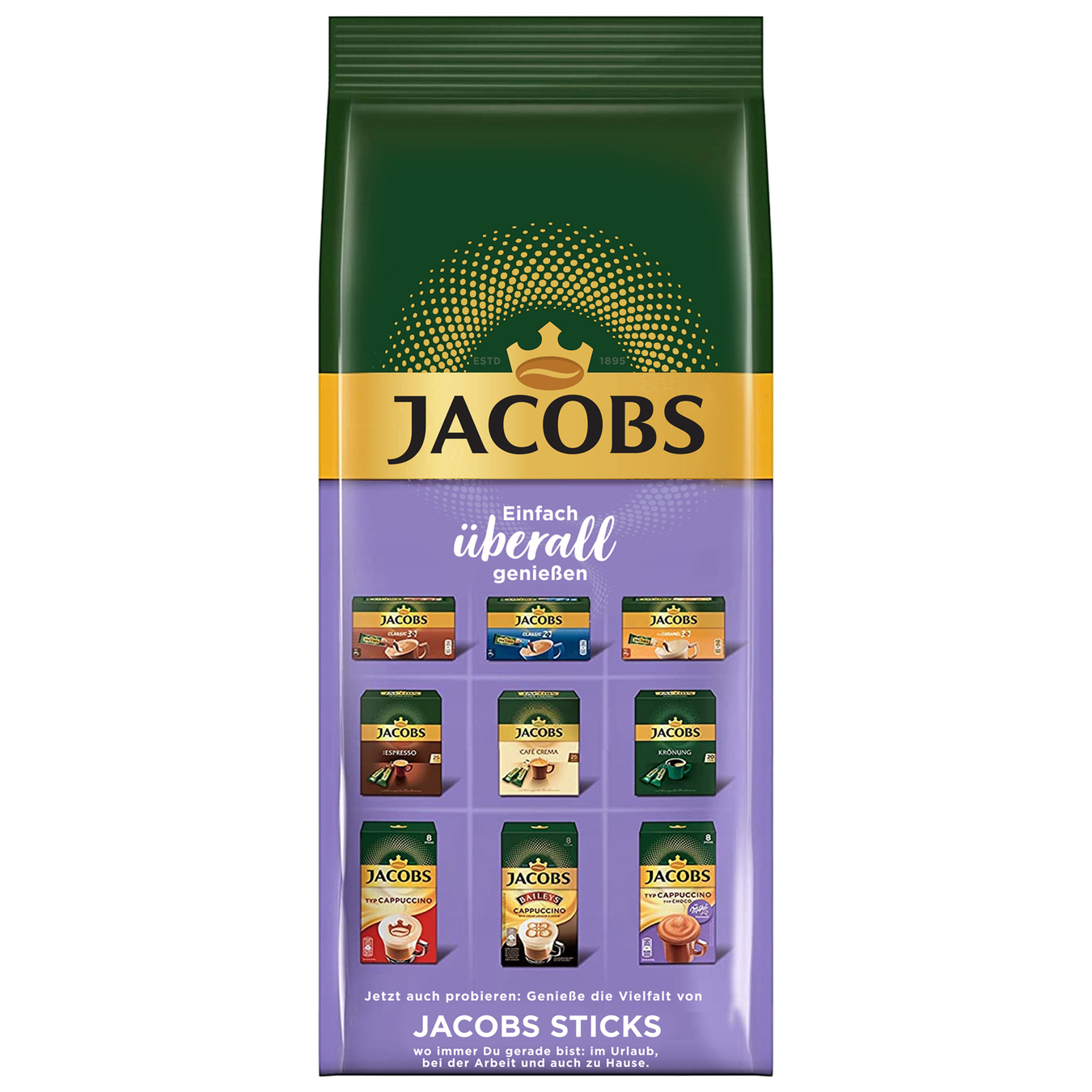 Instant coffee drink Jacobs Cappuccino with the taste of hazelnut and cocoa 500g 4
