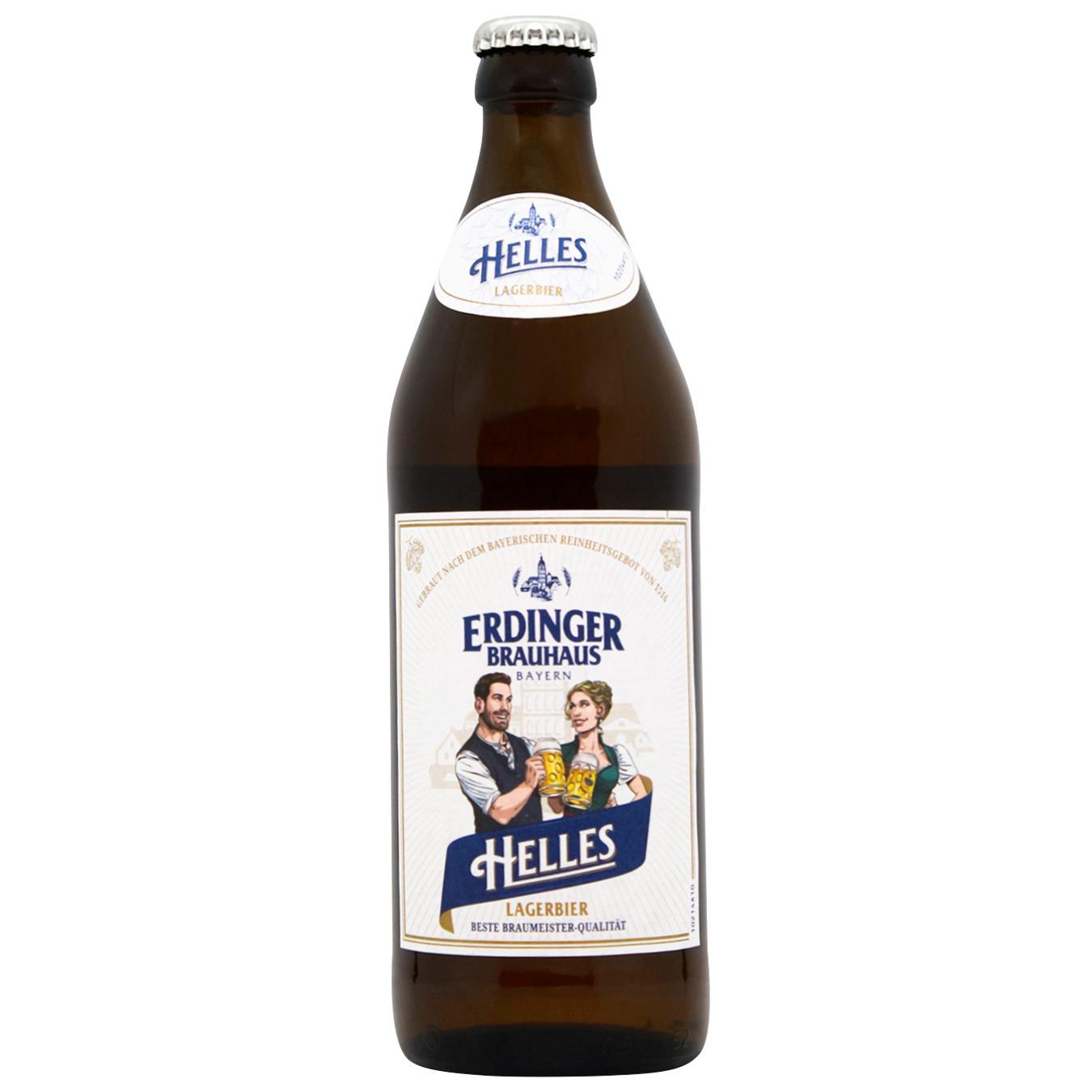Light beer Erdinger Helles 5.1% 0.5l glass