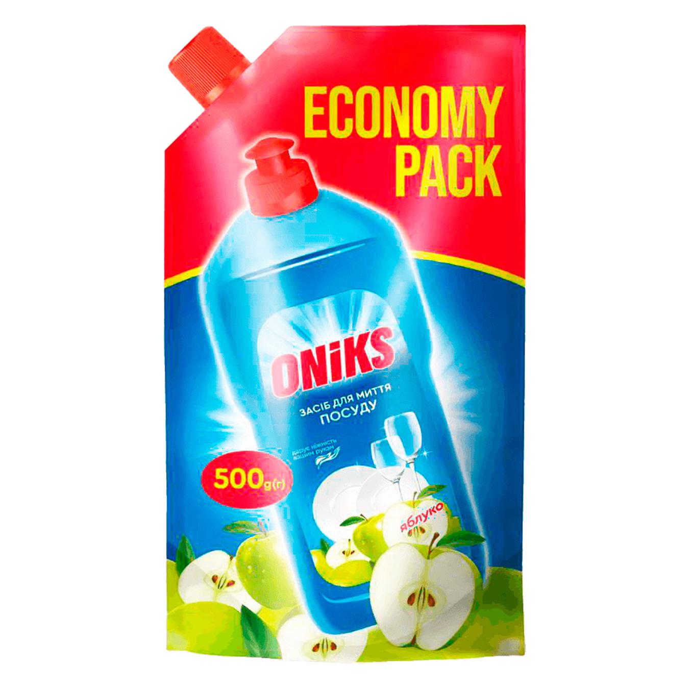 Detergent for washing dishes Oniks green apple doi-pack 500 ml