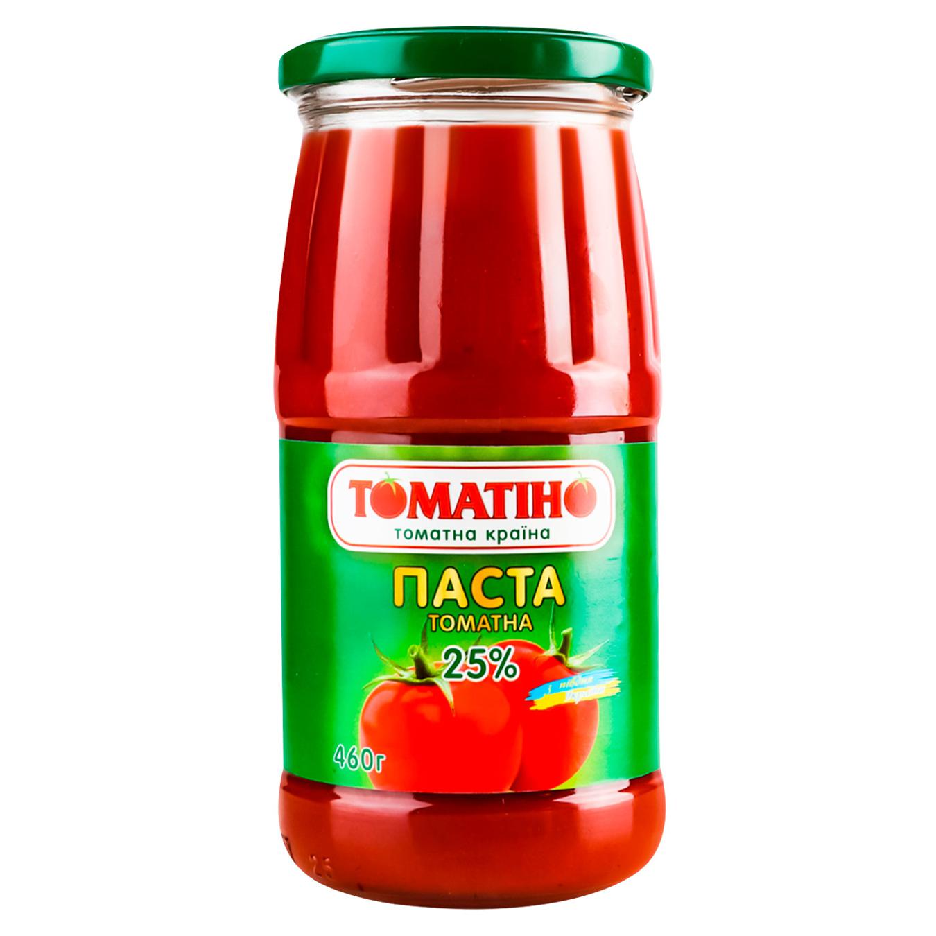 Tomato paste Томатино 25% glass 460g