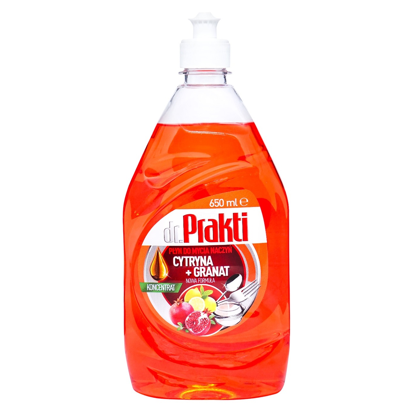 Detergent for washing dishes Dr. Prakti Lemon and pomegranate 650 ml