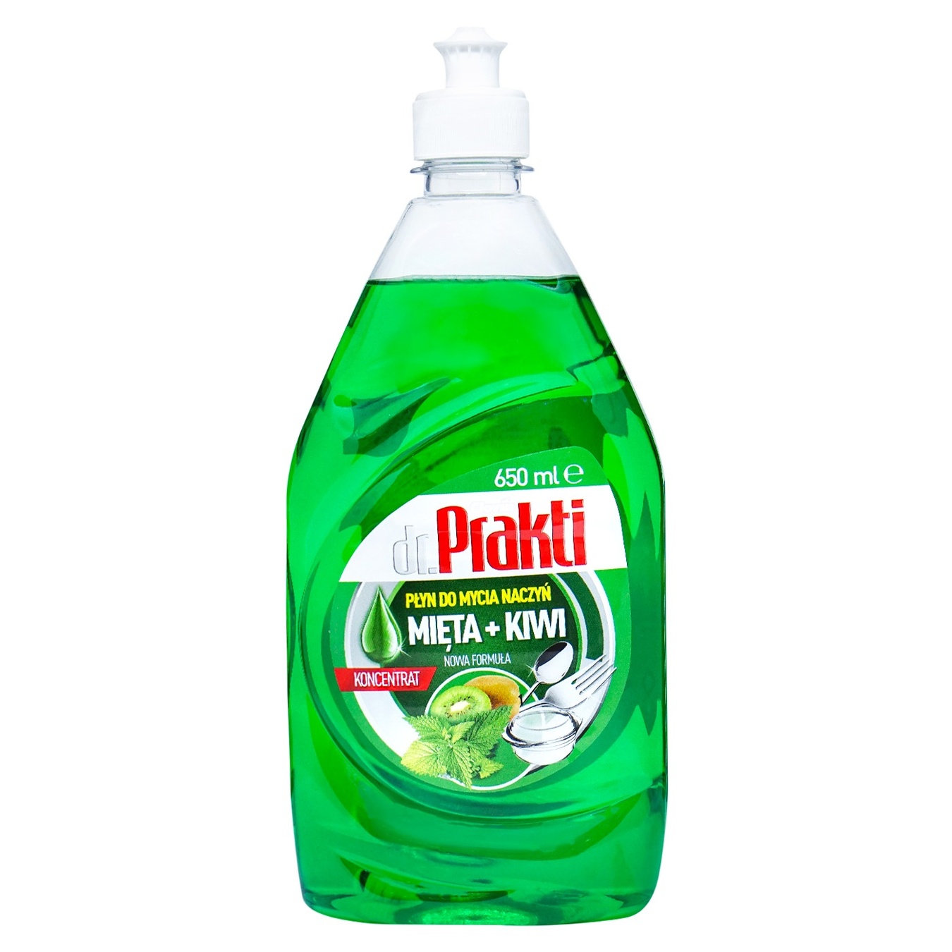 Detergent for washing dishes Dr. Prakti Mint and kiwi 650 ml