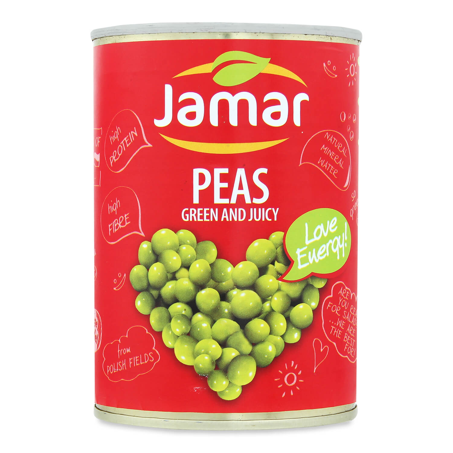 Горошок Jamar зелений консервований 400г