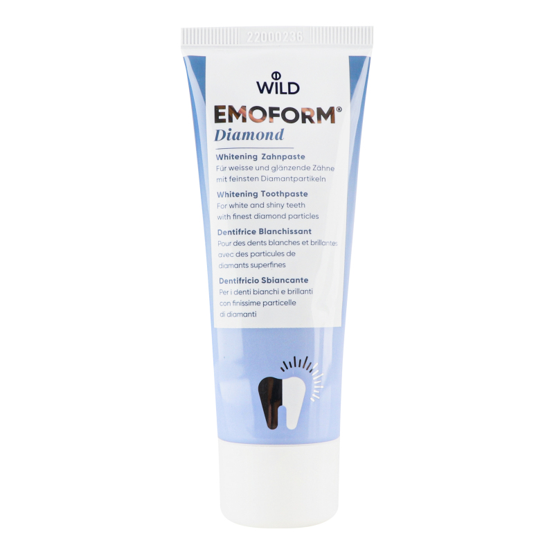 EMOFORM Diamond whitening toothpaste with diamond particles and fluoride