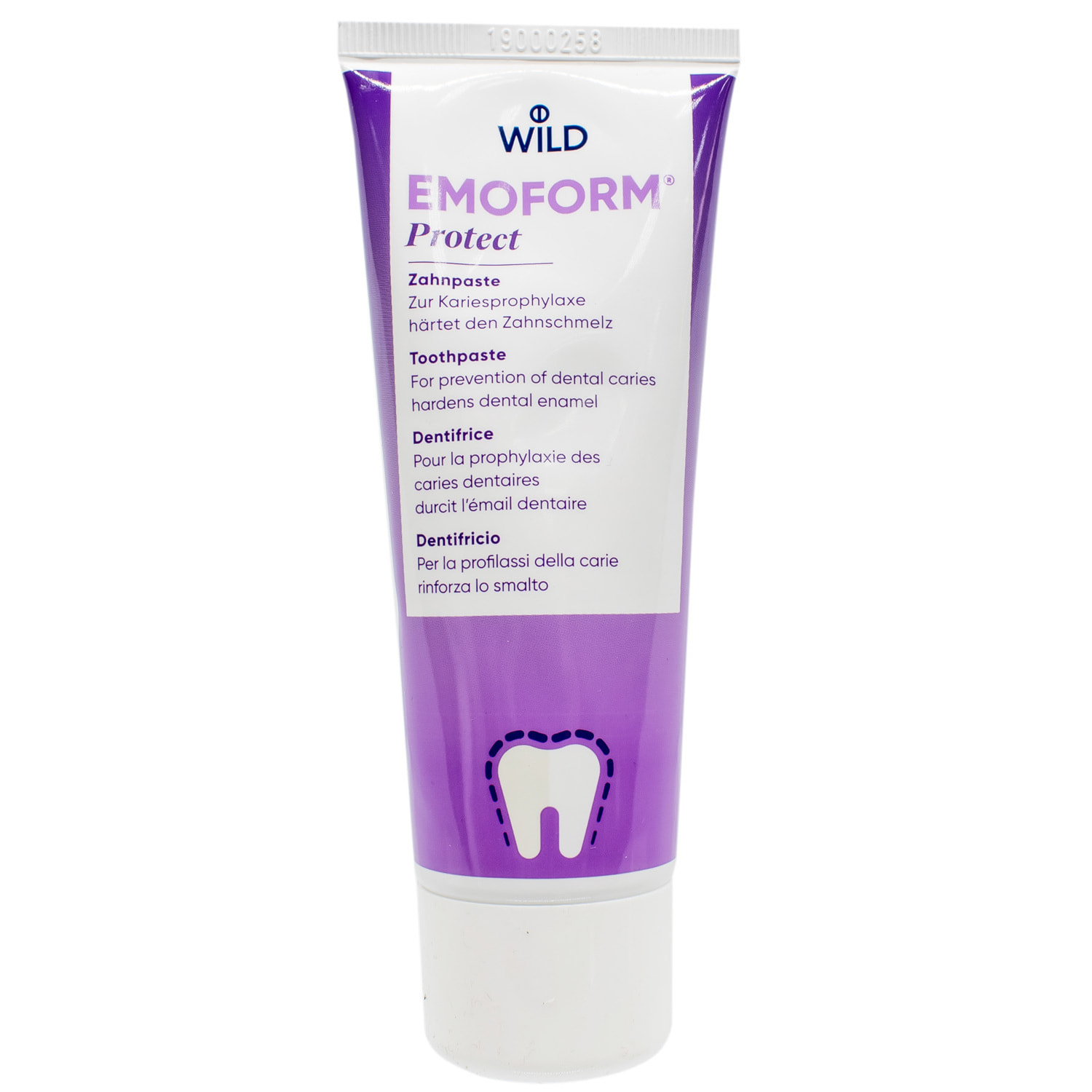 Toothpaste EMOFORM Protect with sodium fluoride and tin protection against caries