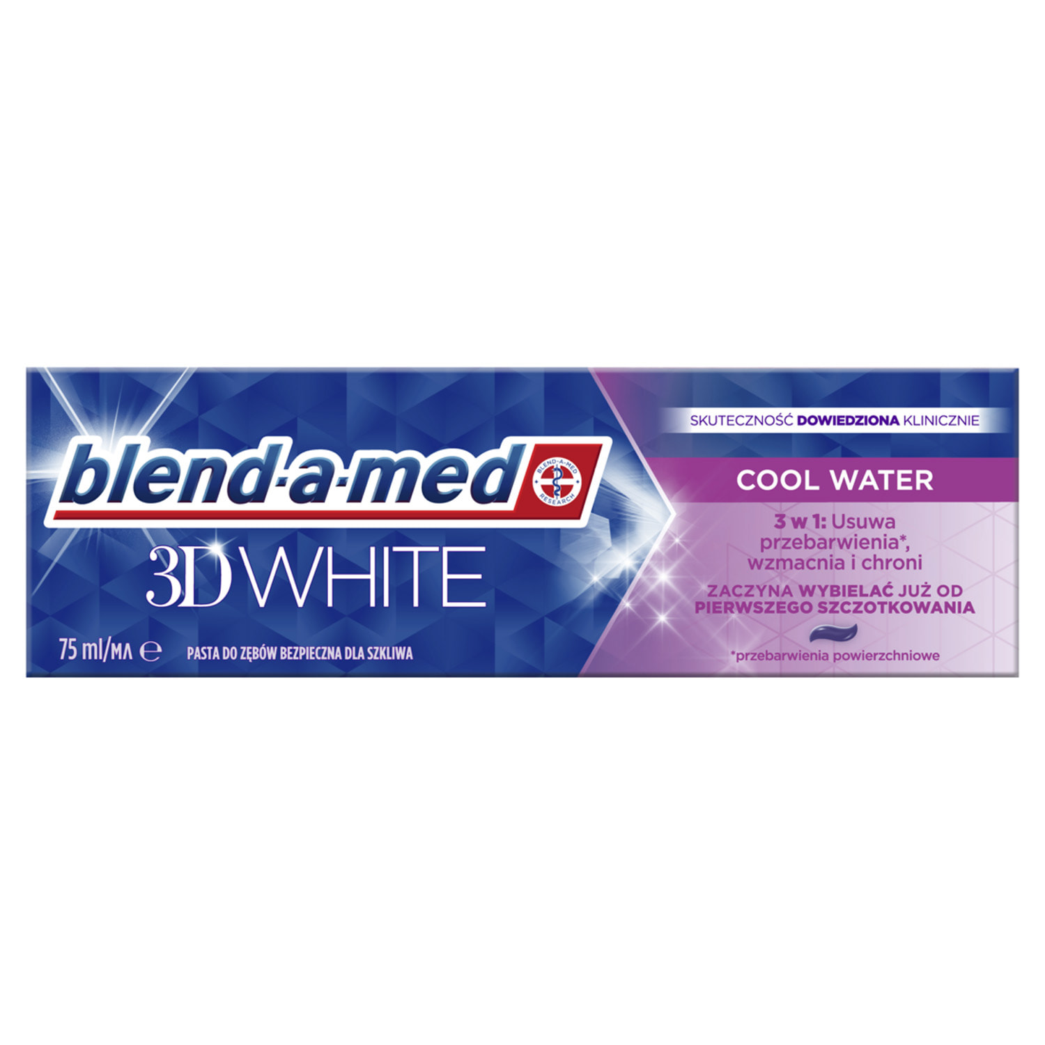 Паста зубная Blend-a-med 3d white прохладная вода 75мл