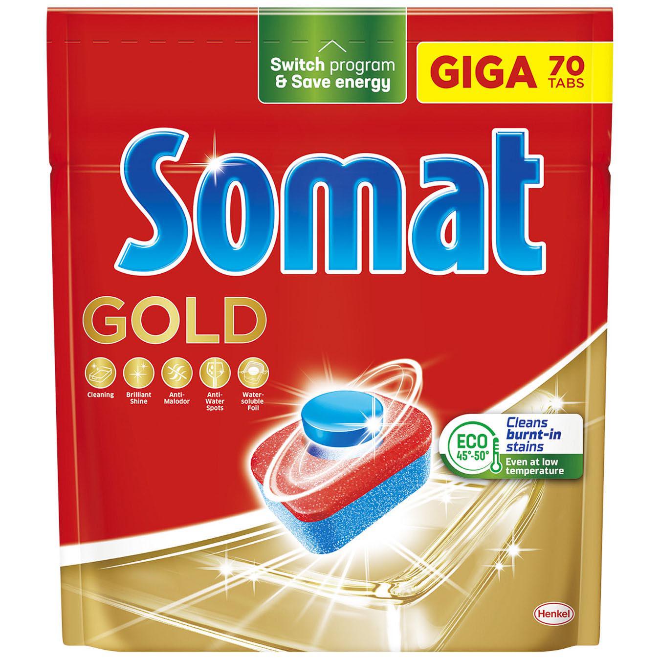 Таблетки Somat Gold для посудомоечных машин 70шт.