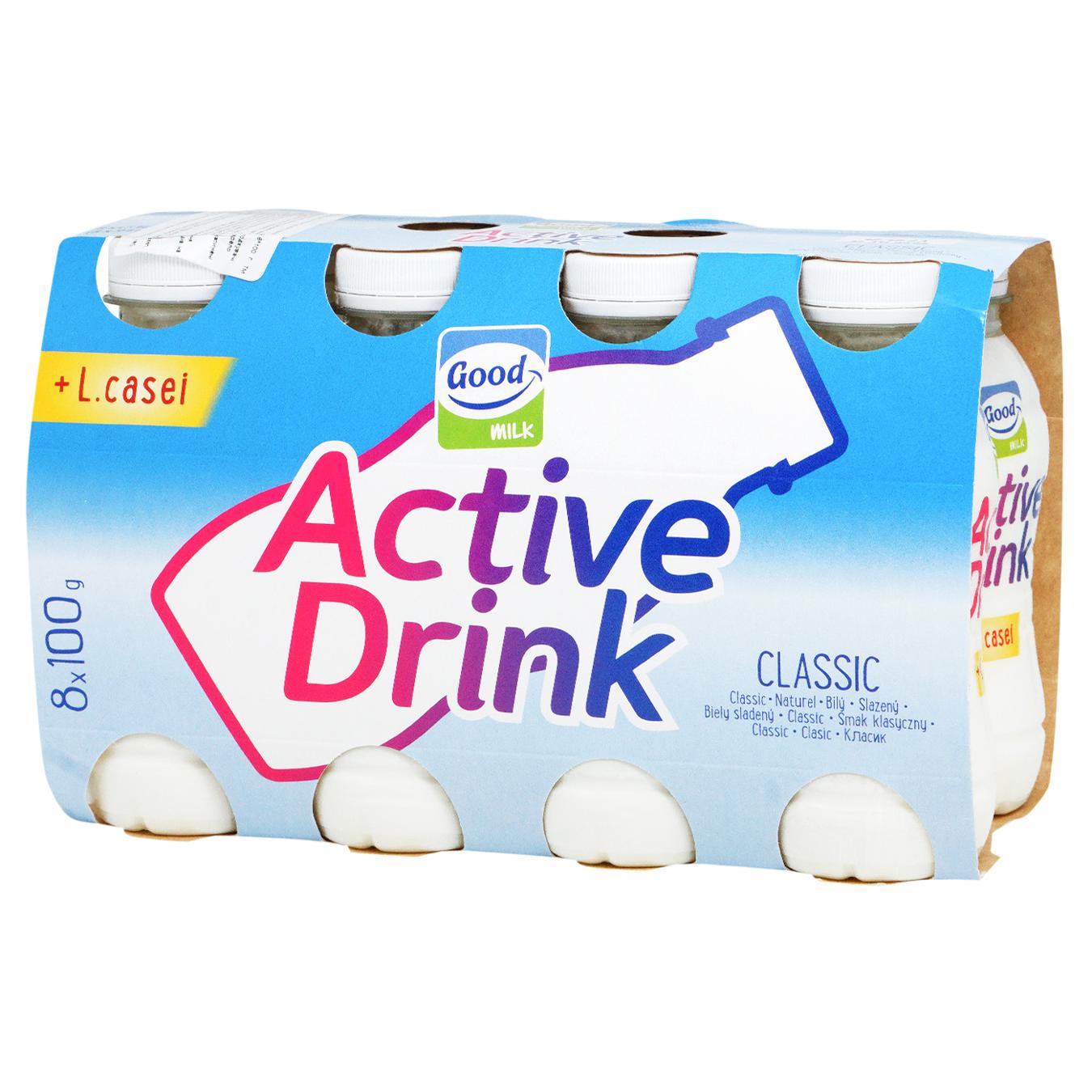Sour milk product NOM Active Drink classic 0.9% 8*100g