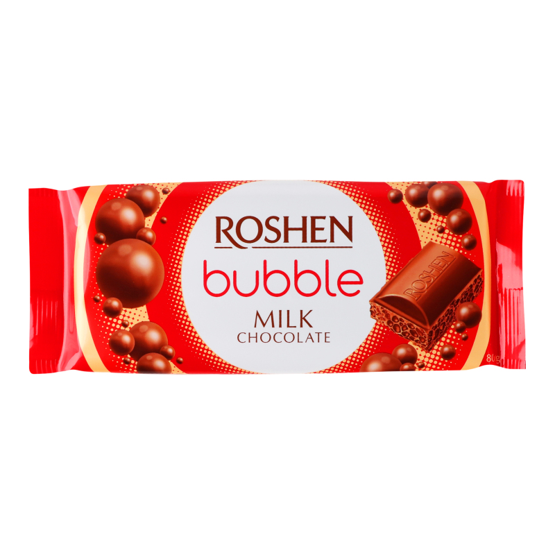 Шоколад Roshen молочний пористий 85г