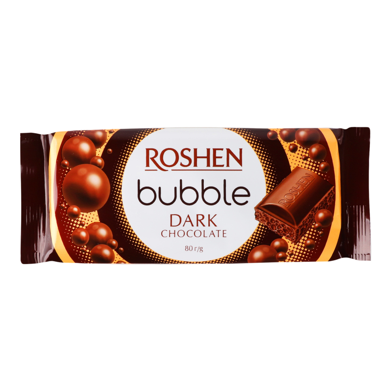 Шоколад Roshen екстрачорний пористий 80г