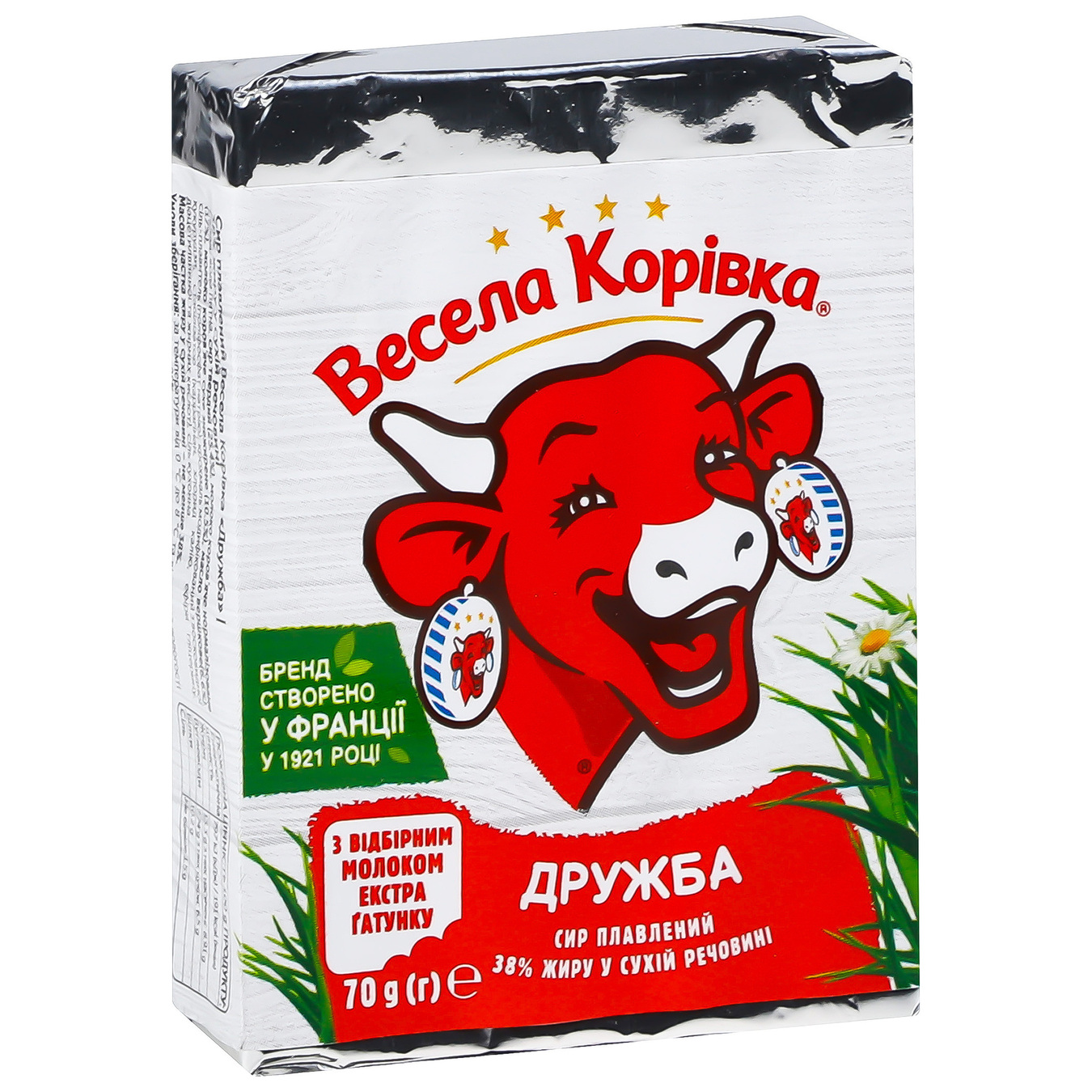 Vesela Korivka Druzhba Processed Сheese 38% 70g 2