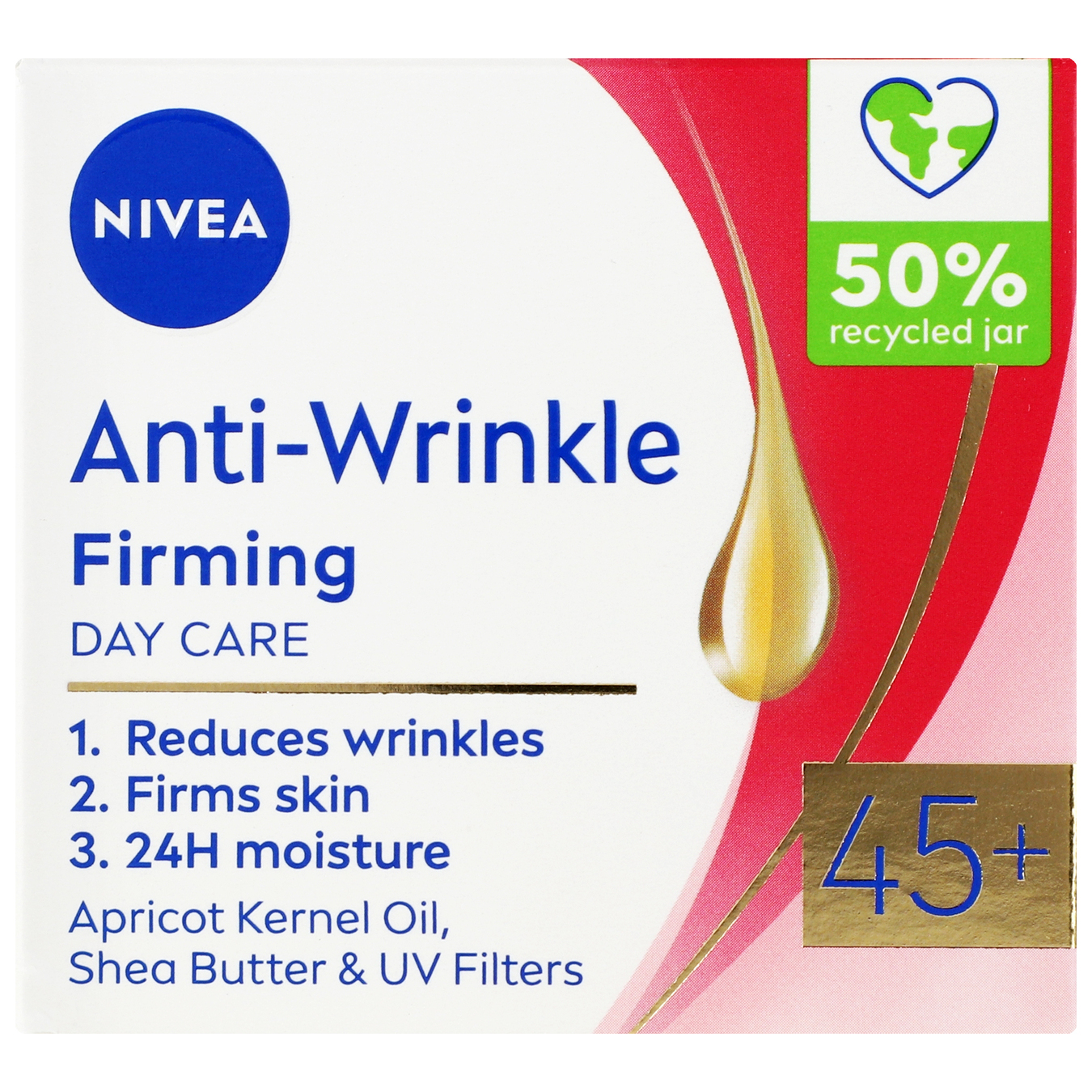 Крем для лица Nivea Anti-wrinkle+Firming дневной 45+ 50мл