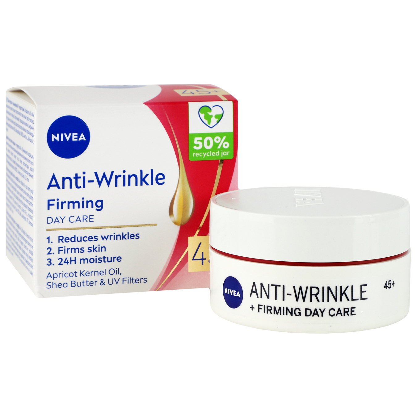 Крем для лица Nivea Anti-wrinkle+Firming дневной 45+ 50мл 4
